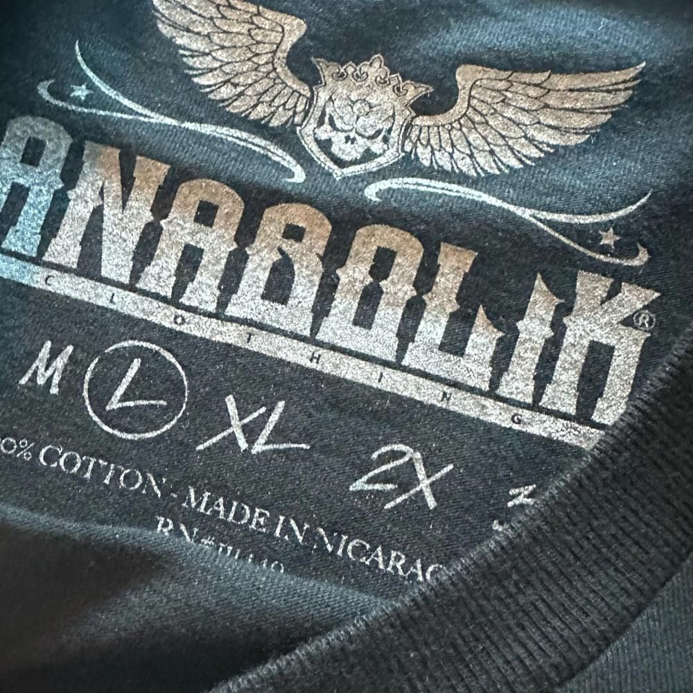 Designer “Push Big Weight” bodybuilding Shirt - NWOT - Anabolik brand Size US L / EU 52-54 / 3 - 2 Thumbnail