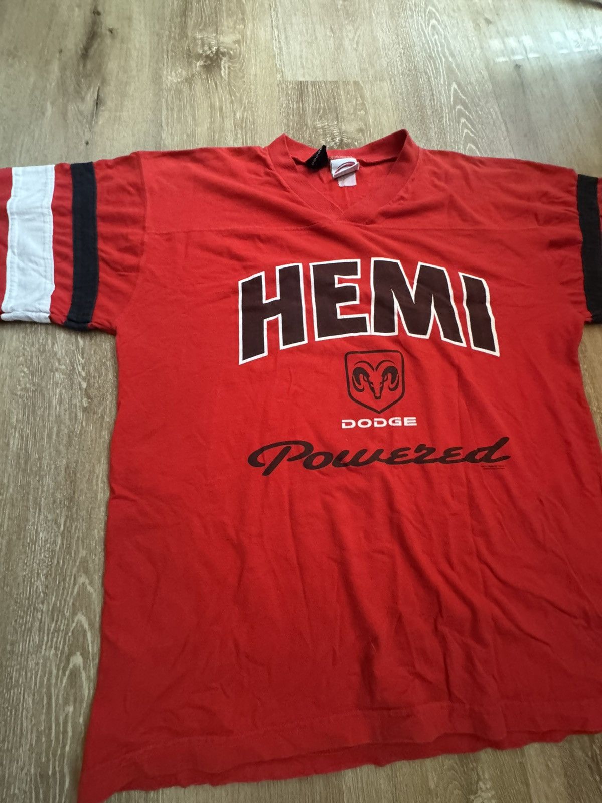 Ford × Vintage Vintage 80s DODGE HEMI Football Jersey Style Tee XLARGE Size US XL / EU 56 / 4 - 5 Thumbnail
