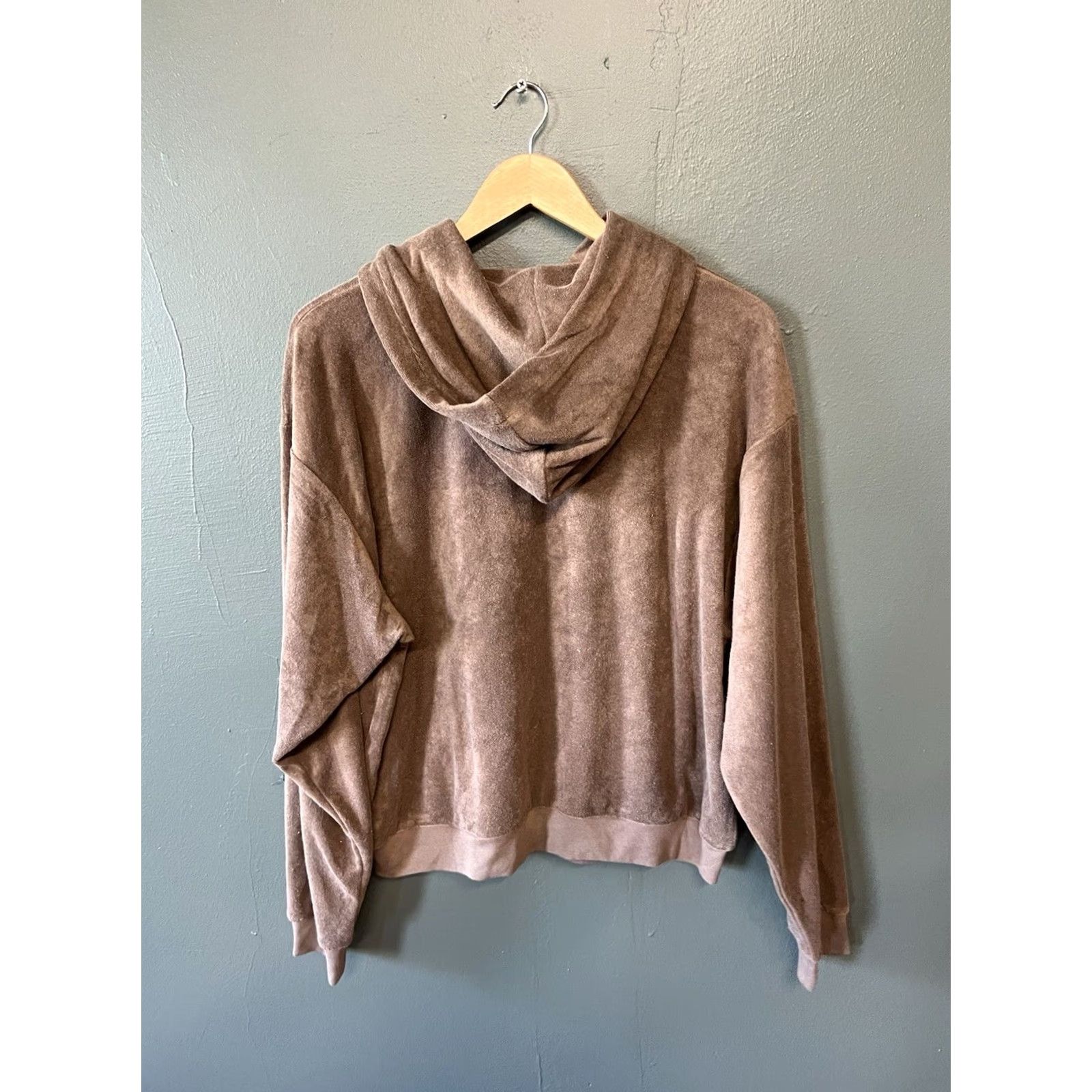 SKIMS VINTAGE: NO - Skims Hoodie Pullover Women’s XL Oxide Brown Terry Cotton Raglan Sleeve | 25x24 | Casual Fall Winter Size XL / US 12-14 / IT 48-50 - 2 Thumbnail