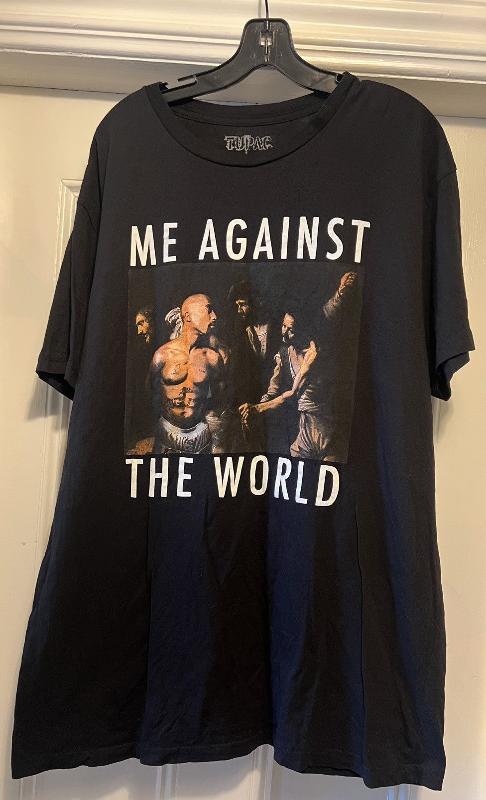Rap Tees Authentic Tupac me against the world black apostle tee xl Size US XL / EU 56 / 4 - 1 Thumbnail