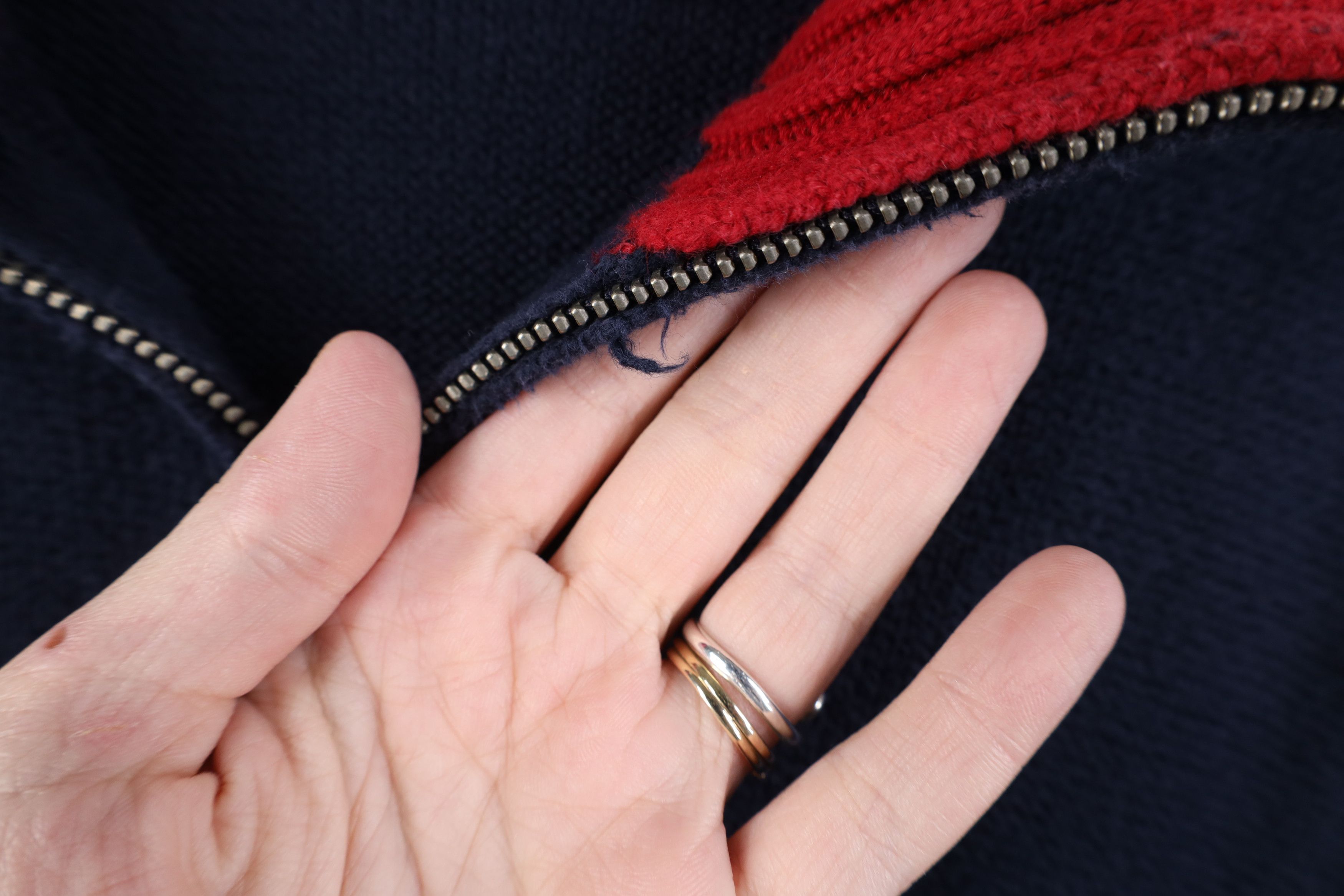 Polo Ralph Lauren Vintage 90s Ralph Lauren Ribbed Knit 1/4 1/2 Zip Sweater Size US L / EU 52-54 / 3 - 9 Thumbnail