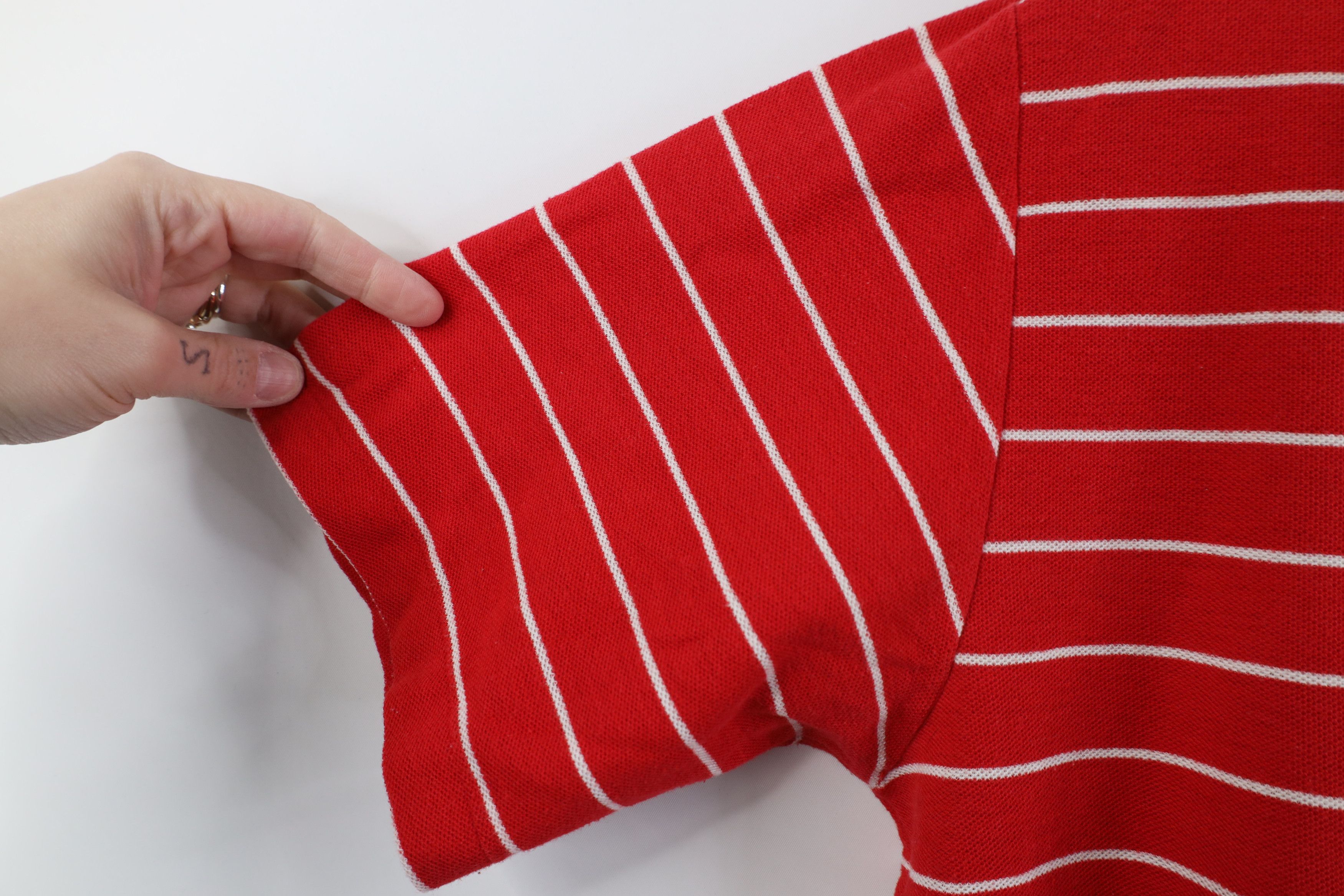 Lacoste Vintage 80s Izod Lacoste Knit Golf Polo Shirt Red USA Size US M / EU 48-50 / 2 - 10 Thumbnail