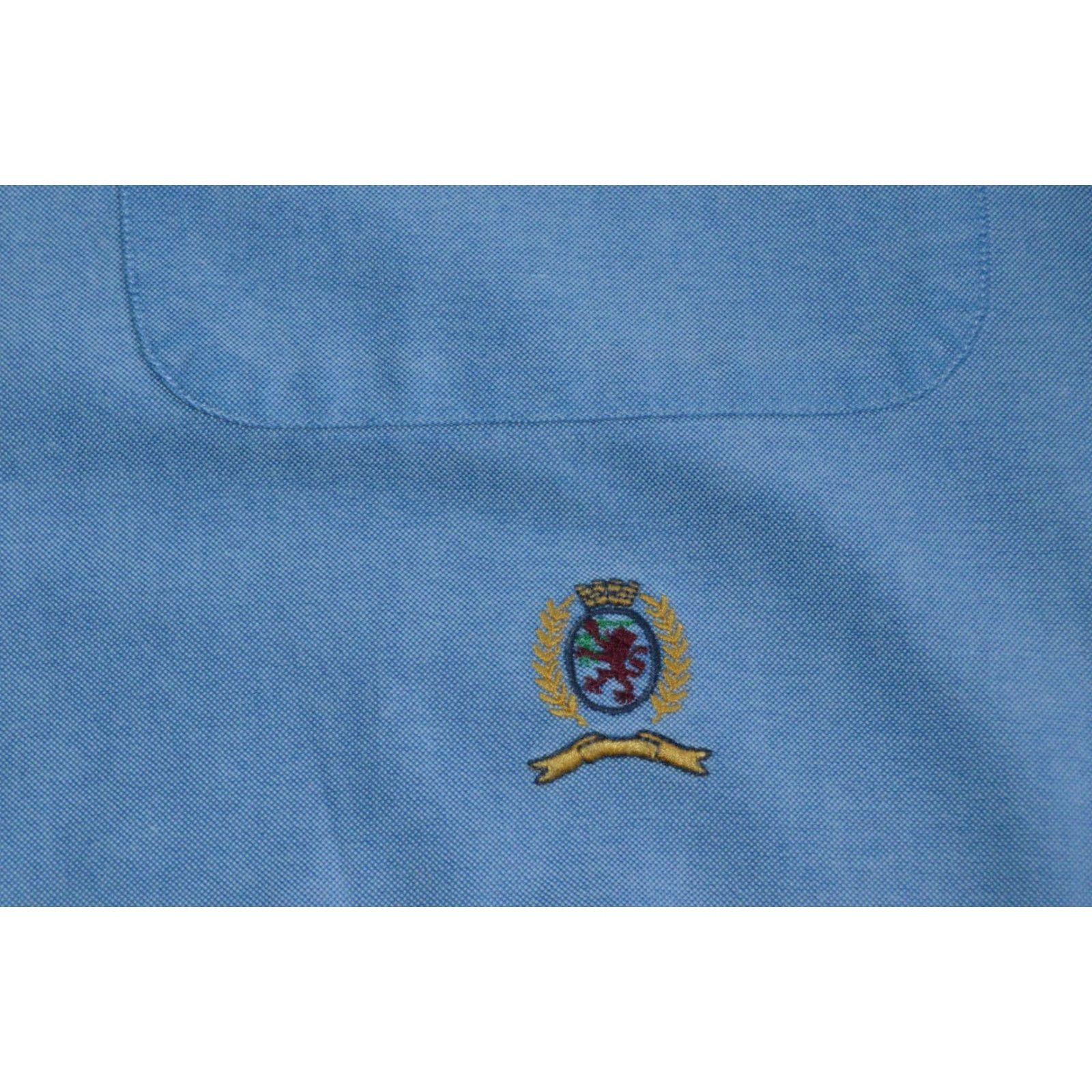 Tommy Hilfiger Tommy Hilfiger Dress Shirt Mens Blue 16 34/35 100% Cotton Button-Down Collar Classic Size 42R - 5 Thumbnail
