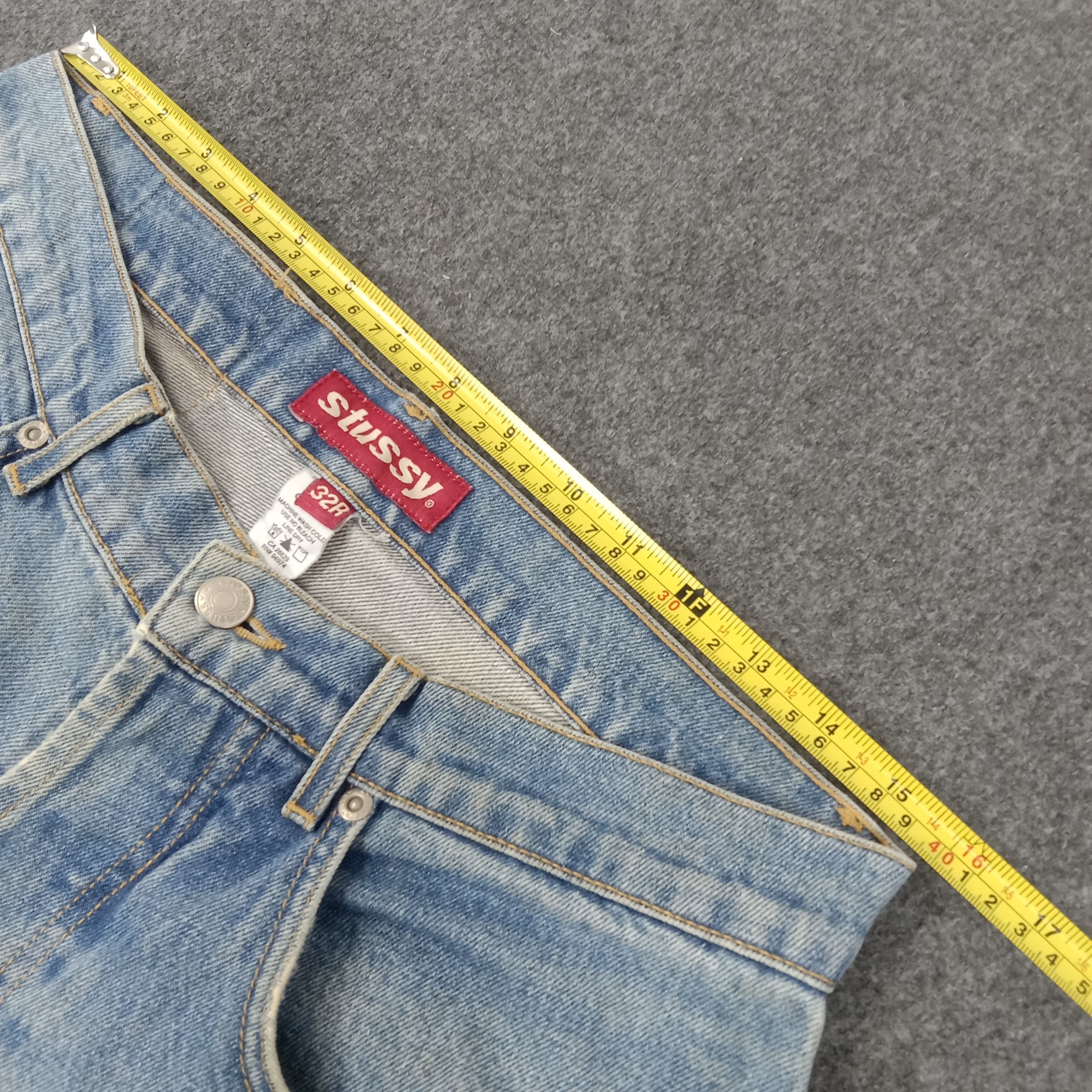 Japanese Brand × Stussy × Vintage Stussy American Streetwear Style Denim Jeans C217N28 Size US 32 / EU 48 - 11 Thumbnail
