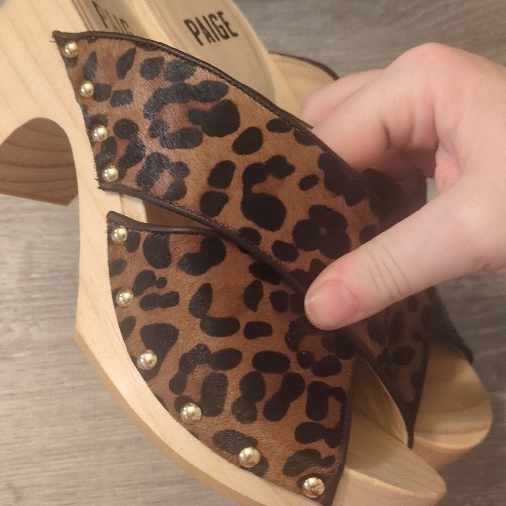 Paige Paige leopard sandal heels size 6.5 Size US 6 / IT 36 - 3 Thumbnail
