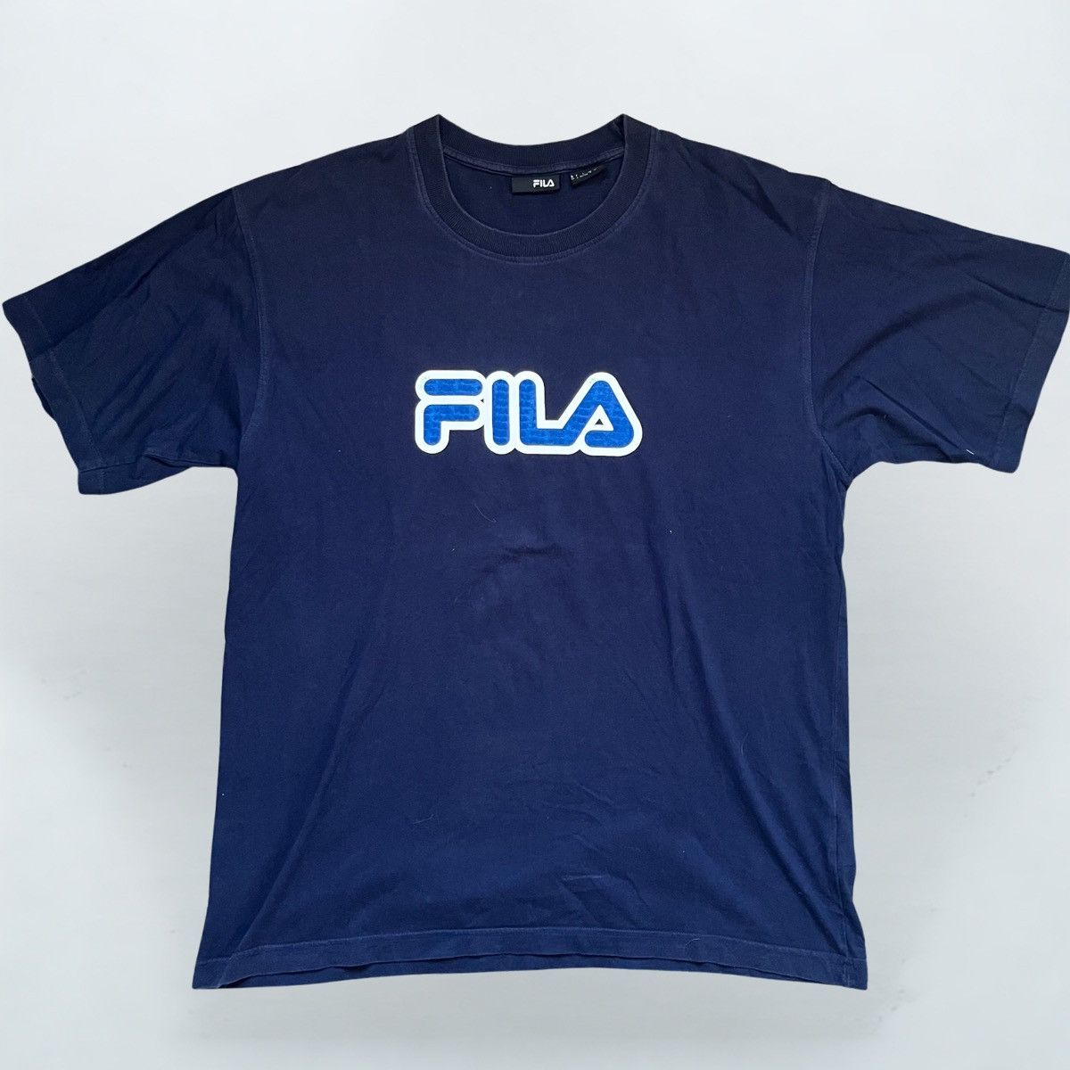 Fila Fila Navy Blue Logo Tee (Size L) Size US L / EU 52-54 / 3 - 1 Thumbnail