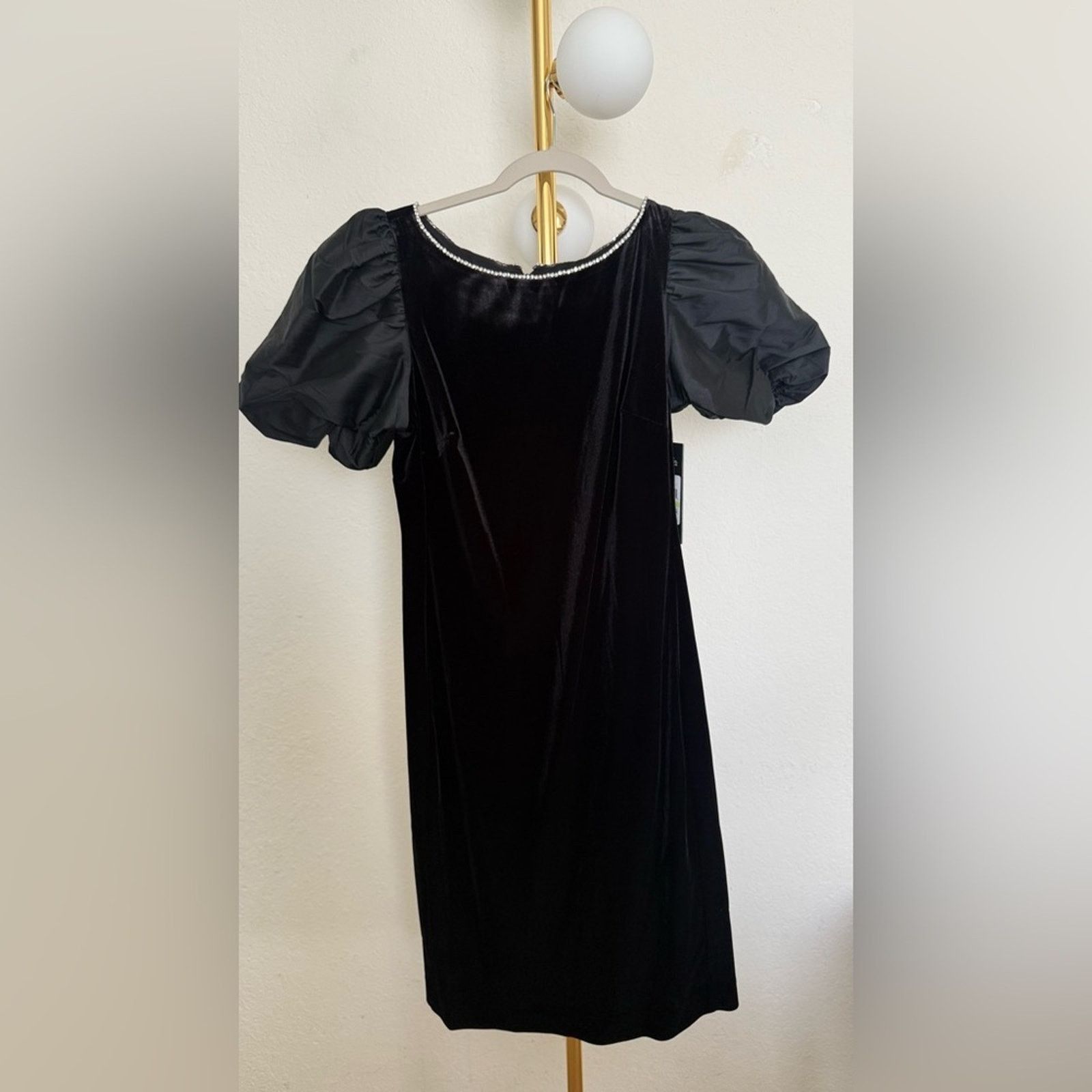 Karl Lagerfeld KARL LAGERFELD PARIS Elegant Black Puff Sleeve Dress Size 4 Size S / US 4 / IT 40 - 7 Thumbnail