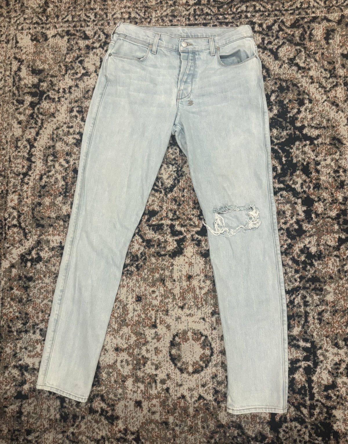 Ksubi Ksubi Heavy Metal Van Winkle Slim Straight Jeans 36 × 32 Size US 36 / EU 52 - 1 Thumbnail
