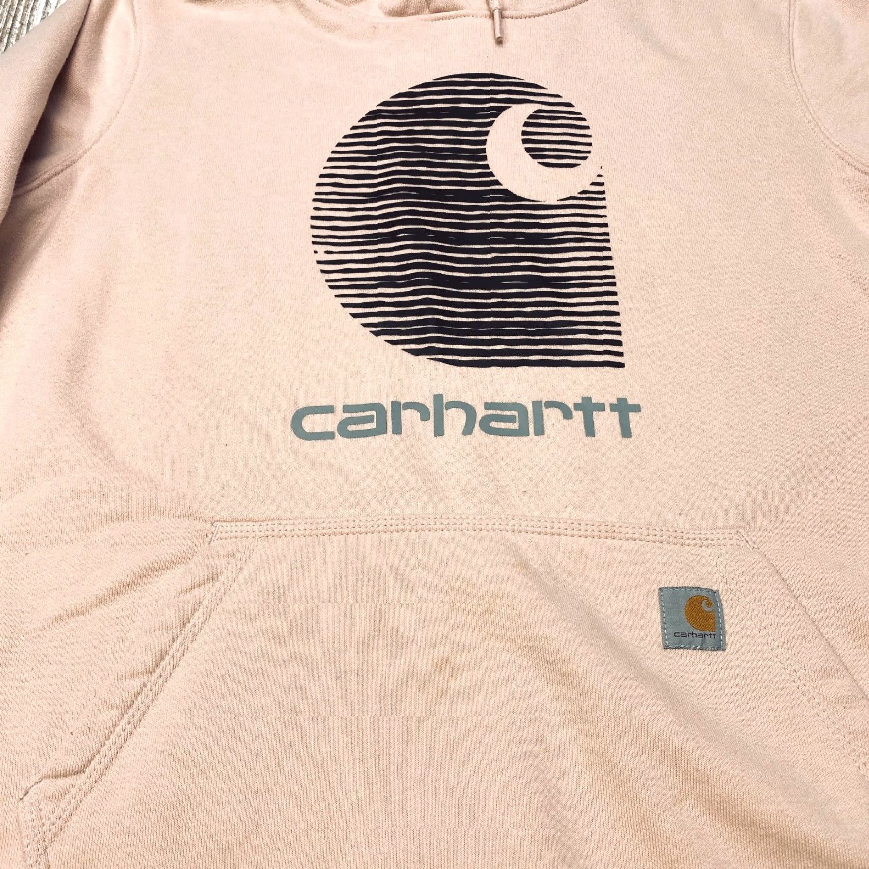 Carhartt VINTAGE Carhartt Rain Defender Hoodie Women's 2XL Pink Pullover Relaxed Fit Workwear Size XXL / US 16-18 / IT 52-54 - 4 Thumbnail