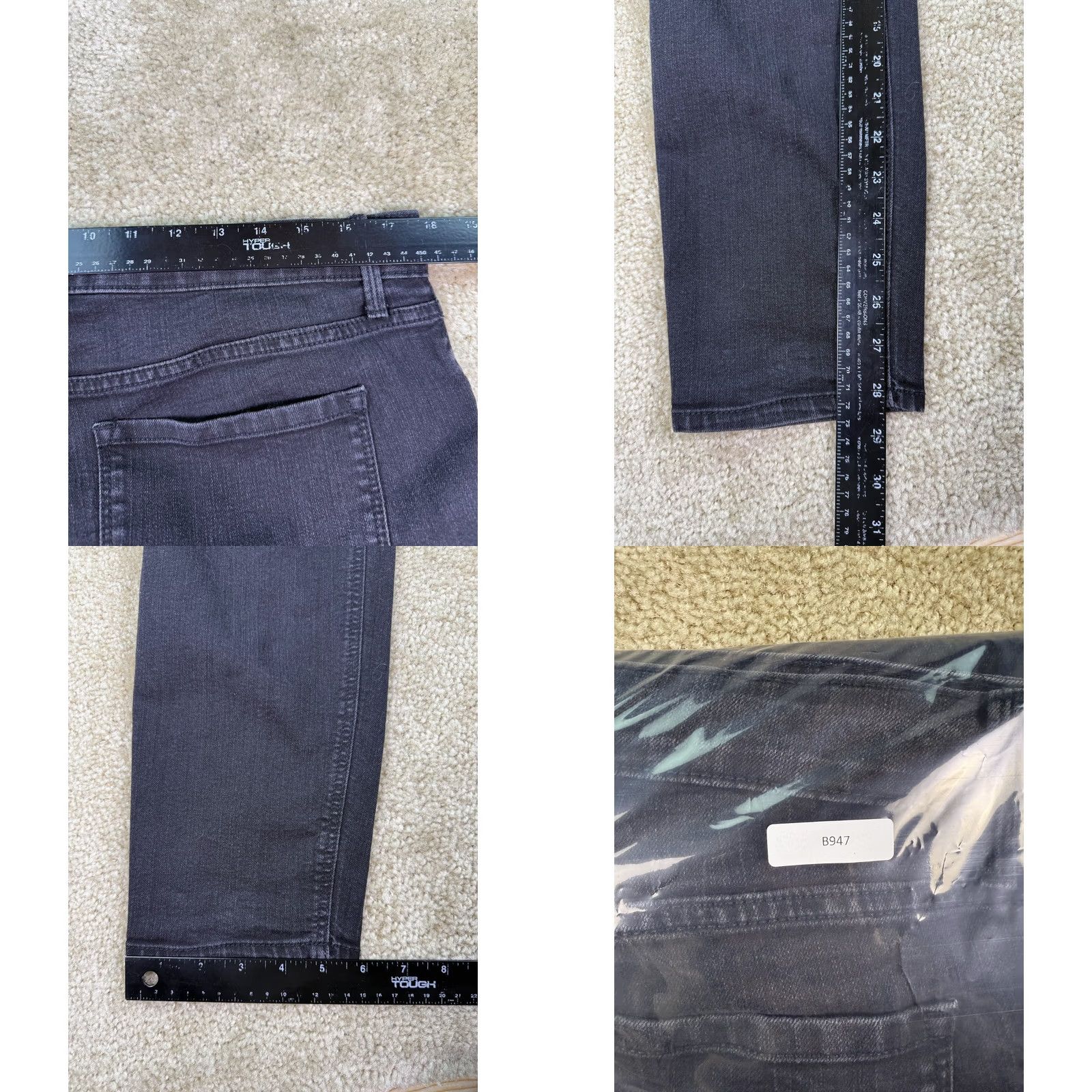 Old Navy Old Navy Jeans Womens Black Rockstar Super Skinny Grunge Punk 14 Size 36" / US 14 / IT 50 - 8 Thumbnail