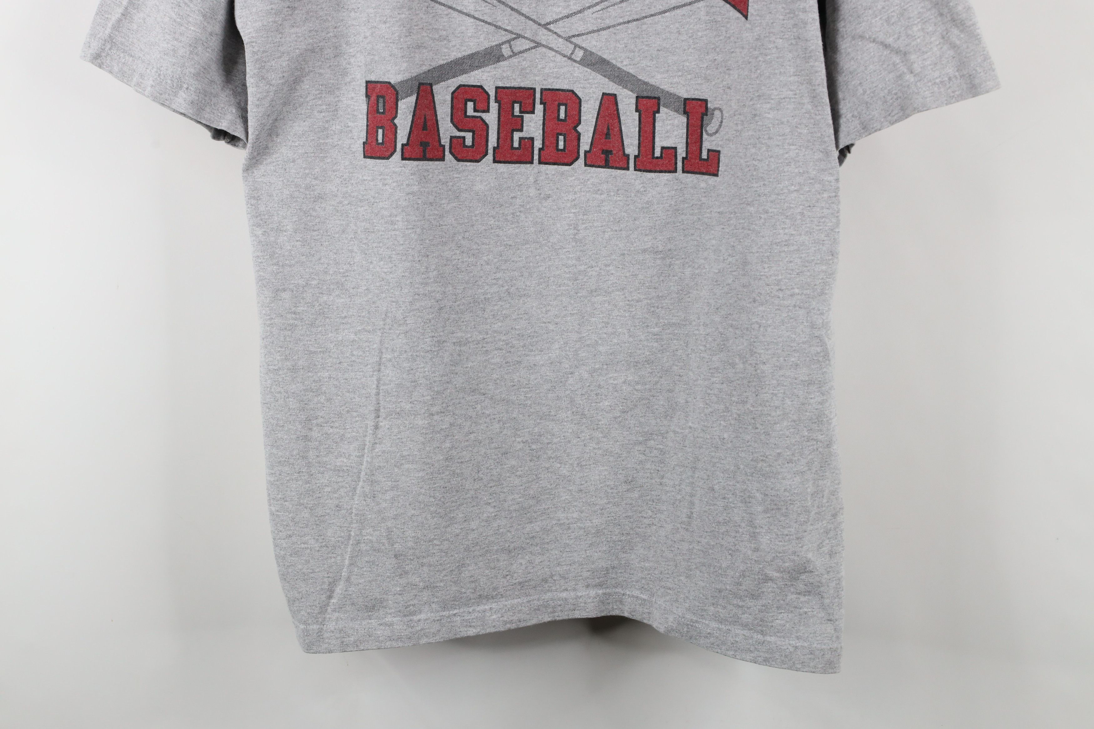 Vintage Vintage 90s State University Baseball T-Shirt Heather Gray Size US XL / EU 56 / 4 - 3 Thumbnail
