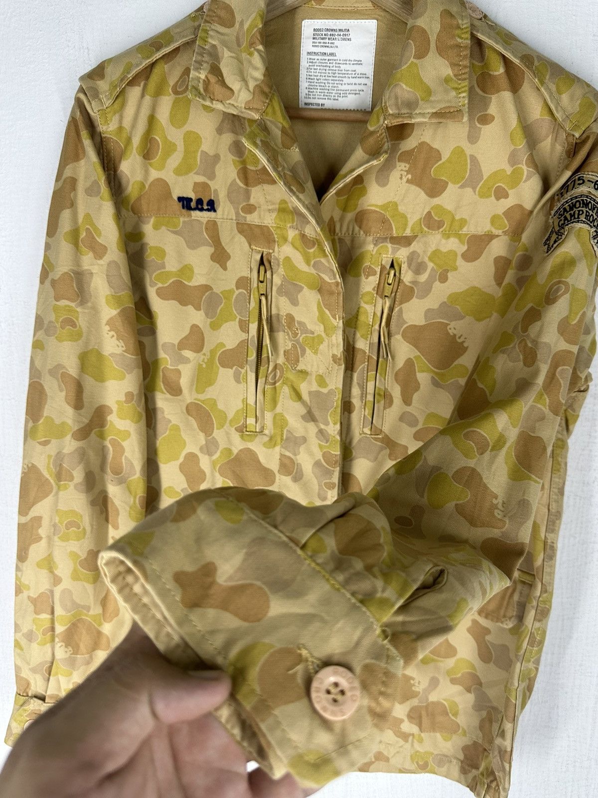 If Six Was Nine × Japanese Brand Vintage Camo Rodeo Crowns Girl Camp Rock 2004 Denim Jacket Size US M / EU 48-50 / 2 - 6 Thumbnail
