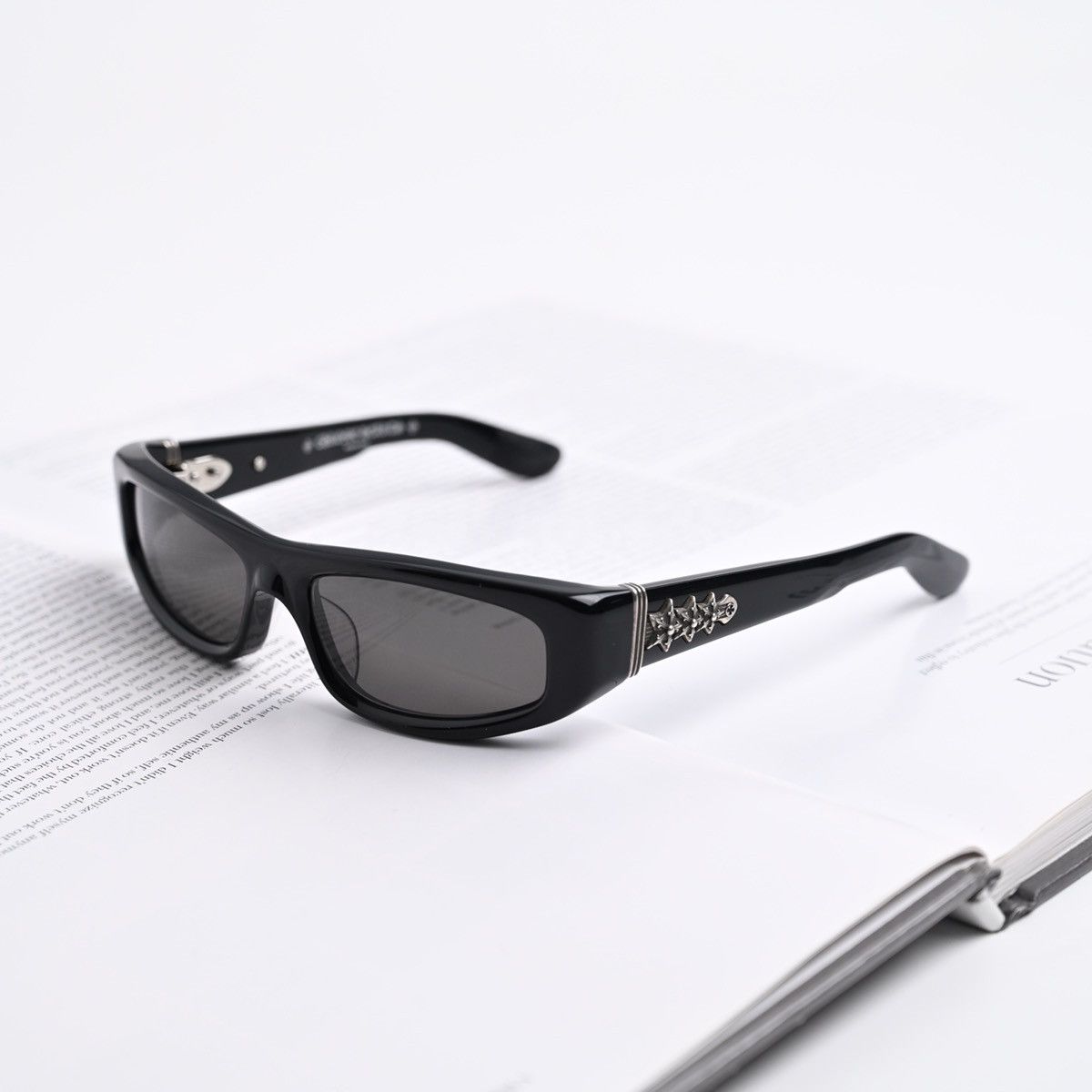 Chrome Hearts CHROME HEARTS ROLLER BLACK SUNGLASSES | Grailed