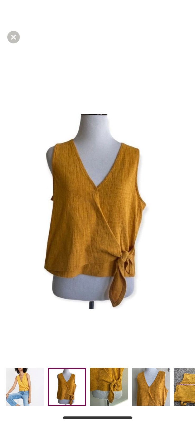 Madewell Madewell medium texture and thread wrap tie tank top Size M / US 6-8 / IT 42-44 - 1 Thumbnail