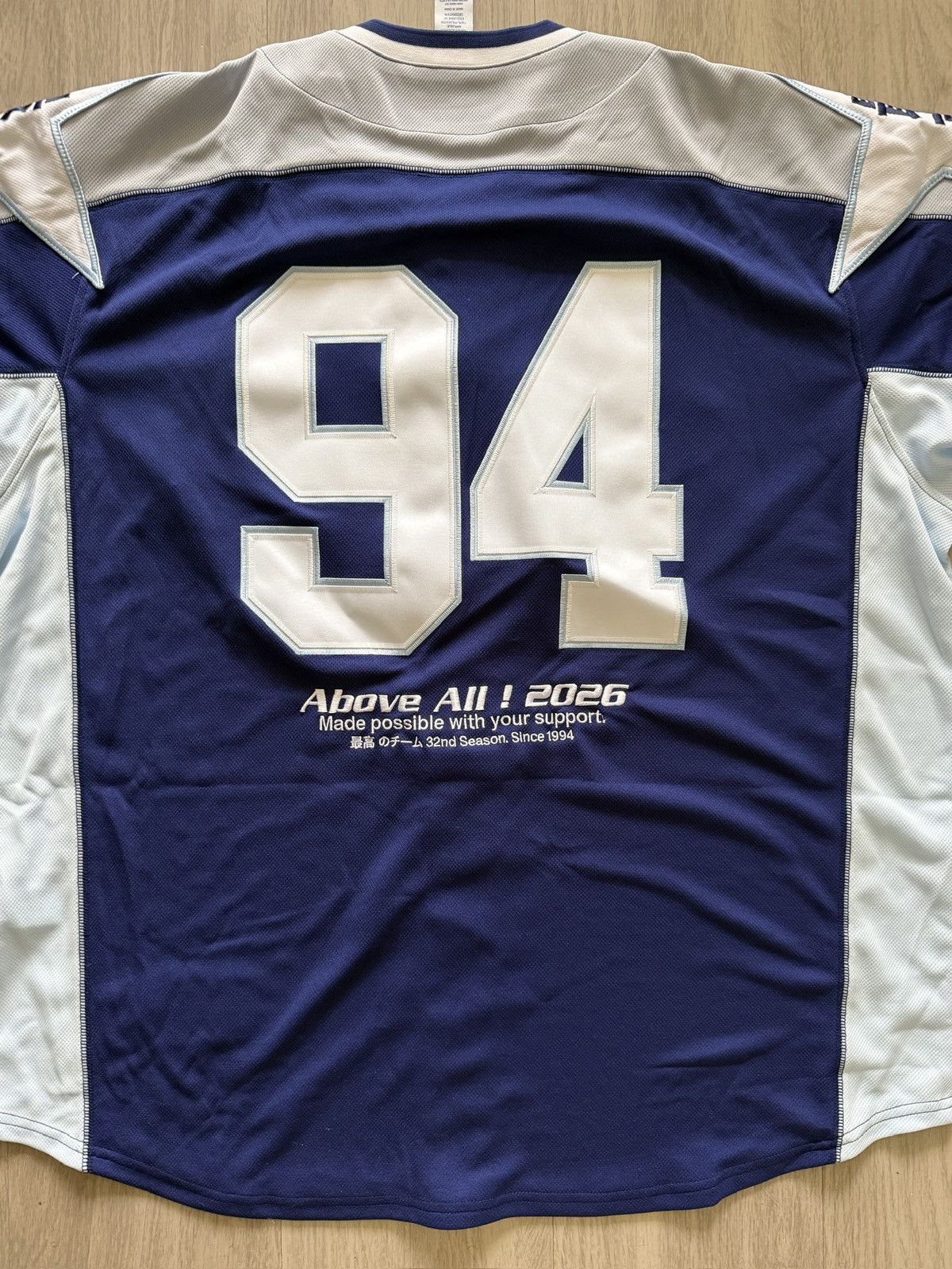 Supreme Supreme Stars Baseball Jersey Navy Size US XL / EU 56 / 4 - 6 Thumbnail