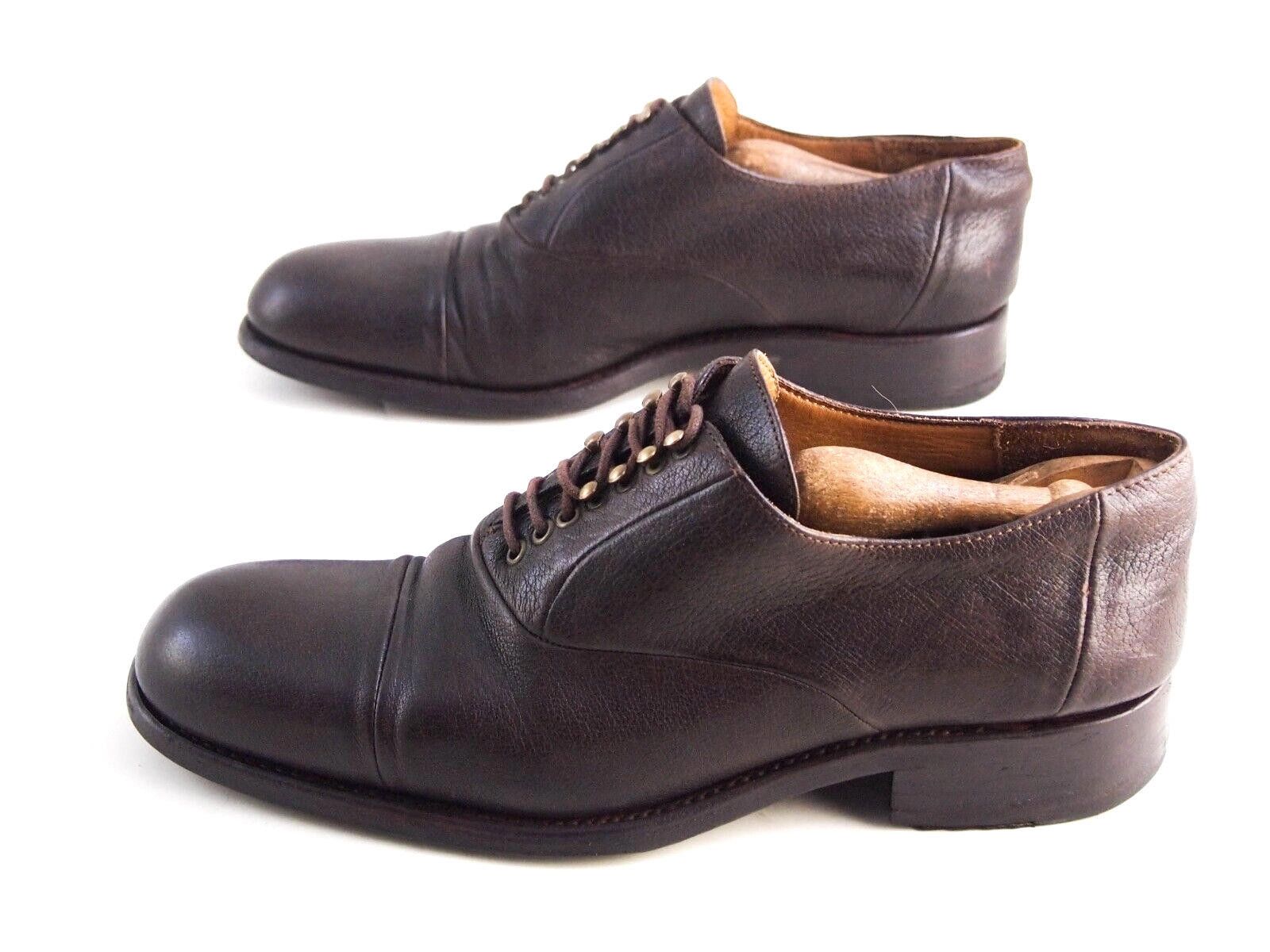 Designer Jean Baptiste Rautureau Oxfords Brown Leather EU 41 US 8 Size US 8 / EU 41 - 2 Thumbnail