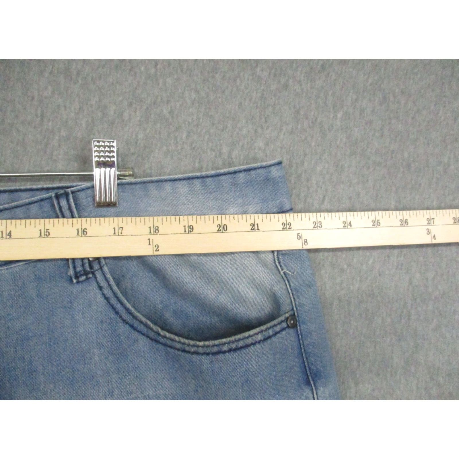Ecko Unltd. Ecko Unltd Jeans Mens 44x31 Blue Relaxed Fit Distressed Denim Straight Leg Pants Size US 44 / EU 60 - 3 Thumbnail