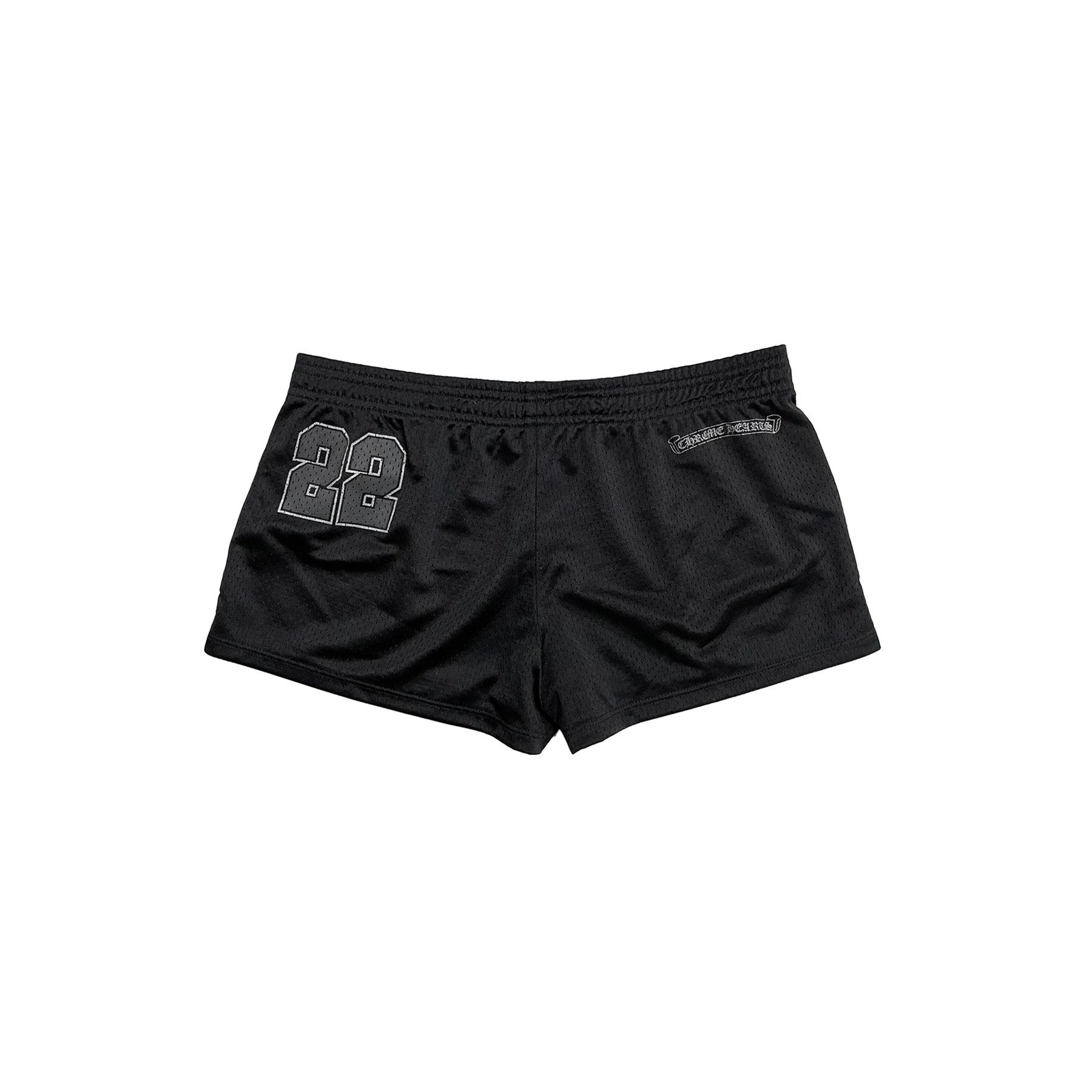 Chrome Hearts Chrome Hearts Black 22 CH Logo Mesh Shorts Size 29" - 2 Thumbnail