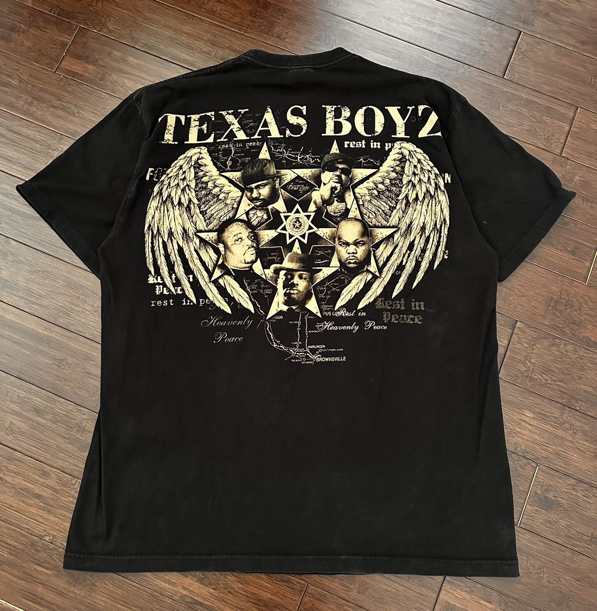 Vintage VTG Chopped And Screwed Texas Legends AOP Rap Tee DJ Screw Size US XXL / EU 58 / 5 - 2 Thumbnail