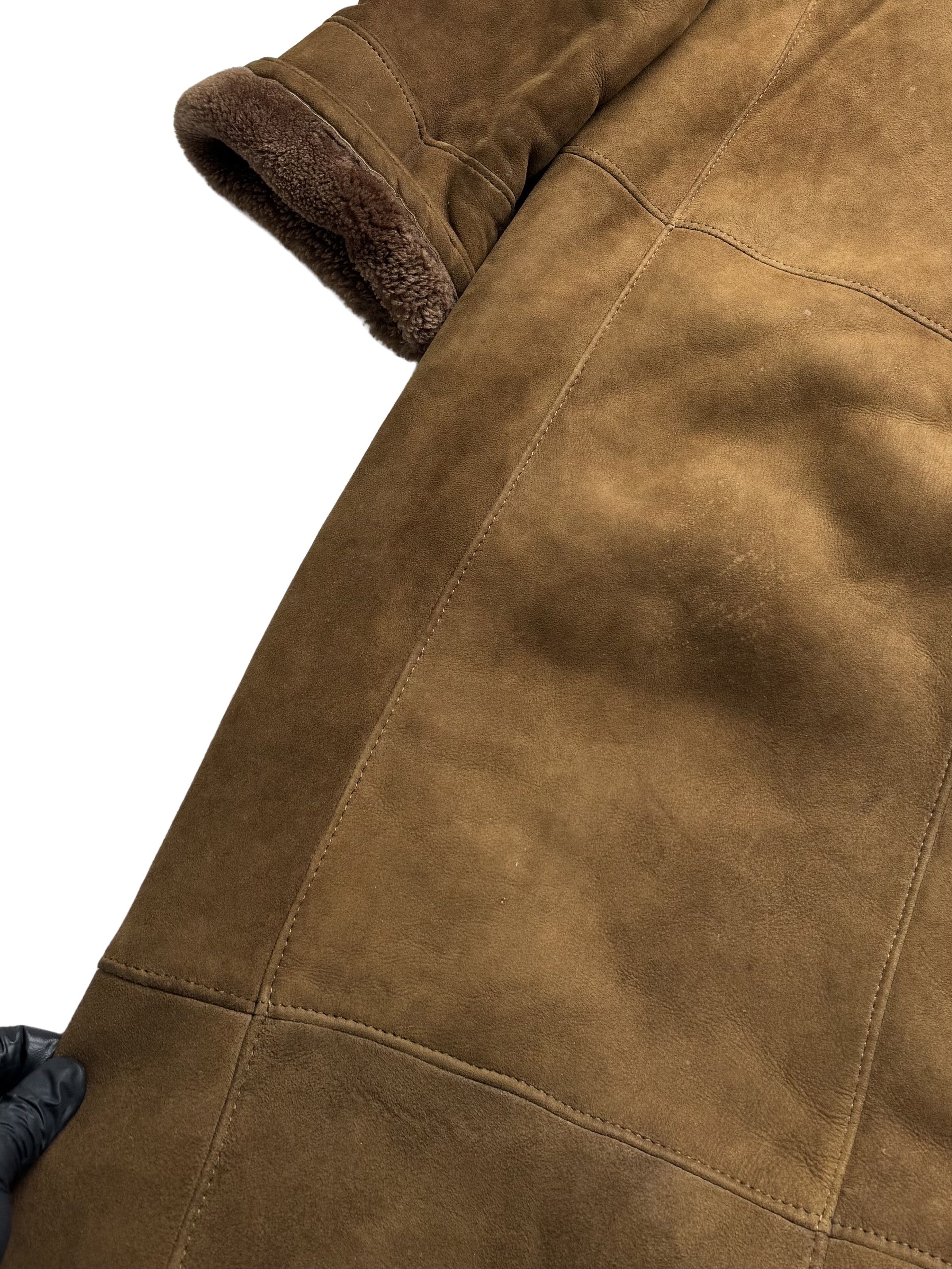Vintage Vintage Real Sheepskin Heavy Coat With Hood Size XL / US 12-14 / IT 48-50 - 14 Thumbnail