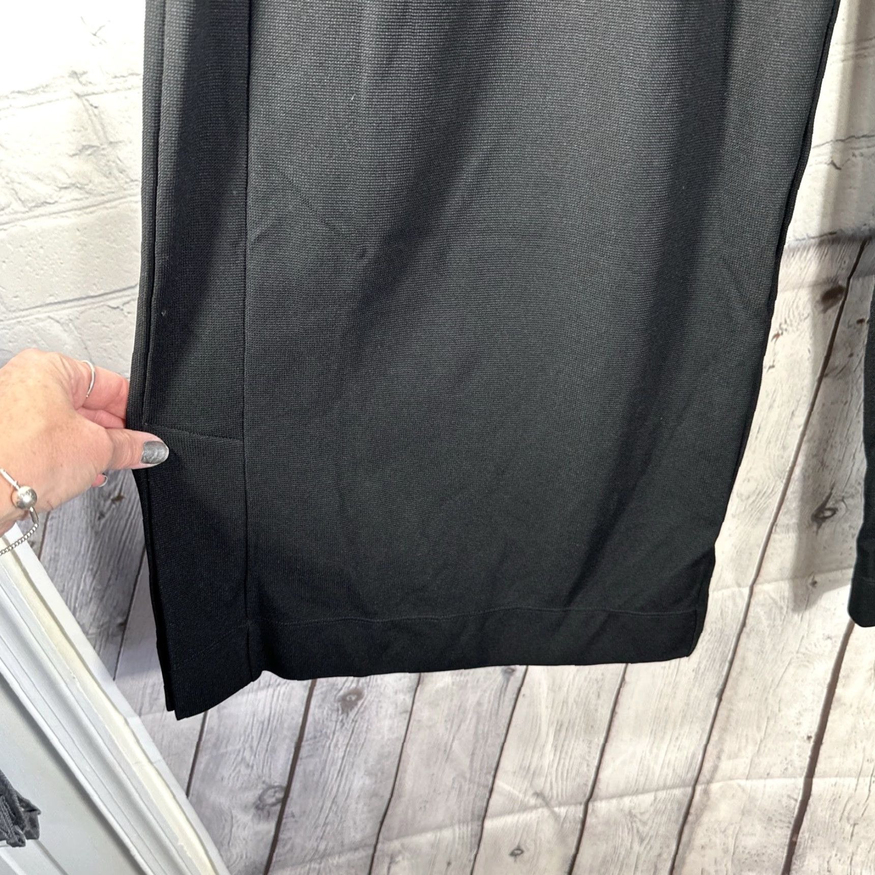 Vintage Halara Pants Wide-Leg High Waisted XL Regular Black Women Dress Pants Pockets Stretch Bohemian Preppy Casual Workwear Trousers Halara Size 40" / US 18 - 4 Thumbnail