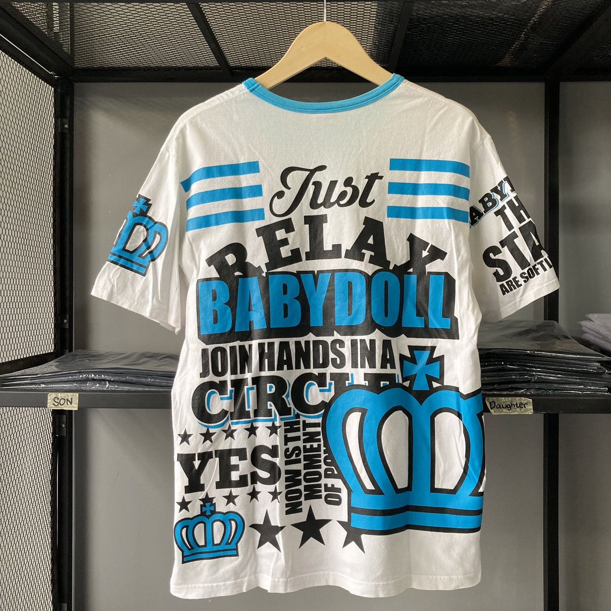 Japanese Brand × Vintage Japanese Y2K Babydoll Bold Graphic Full Print Tees Size US XL / EU 56 / 4 - 13 Thumbnail