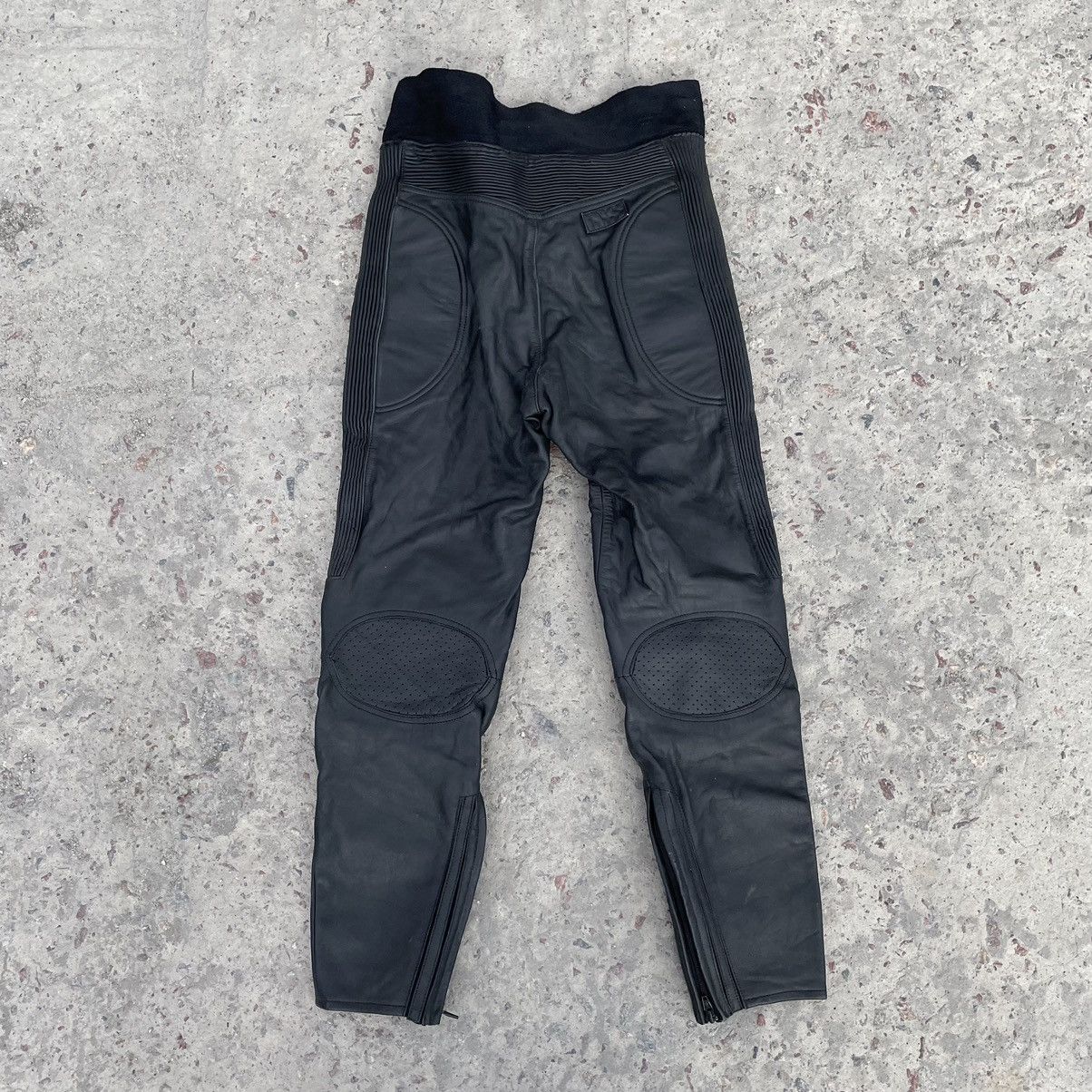 Vintage Vintage Moto Leather Pants 29-30 Size Y2K 90s USA Hype Size US 29 - 2 Thumbnail