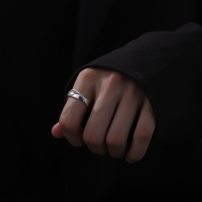 Jewelry Crazy Jewelry Rings Open Size Chrome Ring (Size 7-13) Size ONE SIZE - 3 Thumbnail