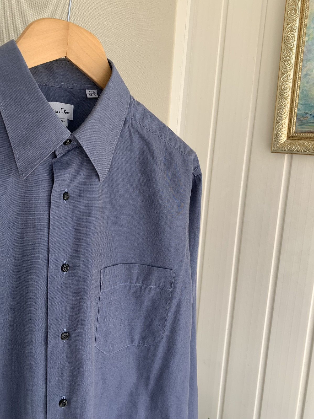 Christian Dior Monsieur Christian Dior Vintage Long Sleeve Button Shirt Size L XL Size US XL / EU 56 / 4 - 4 Thumbnail