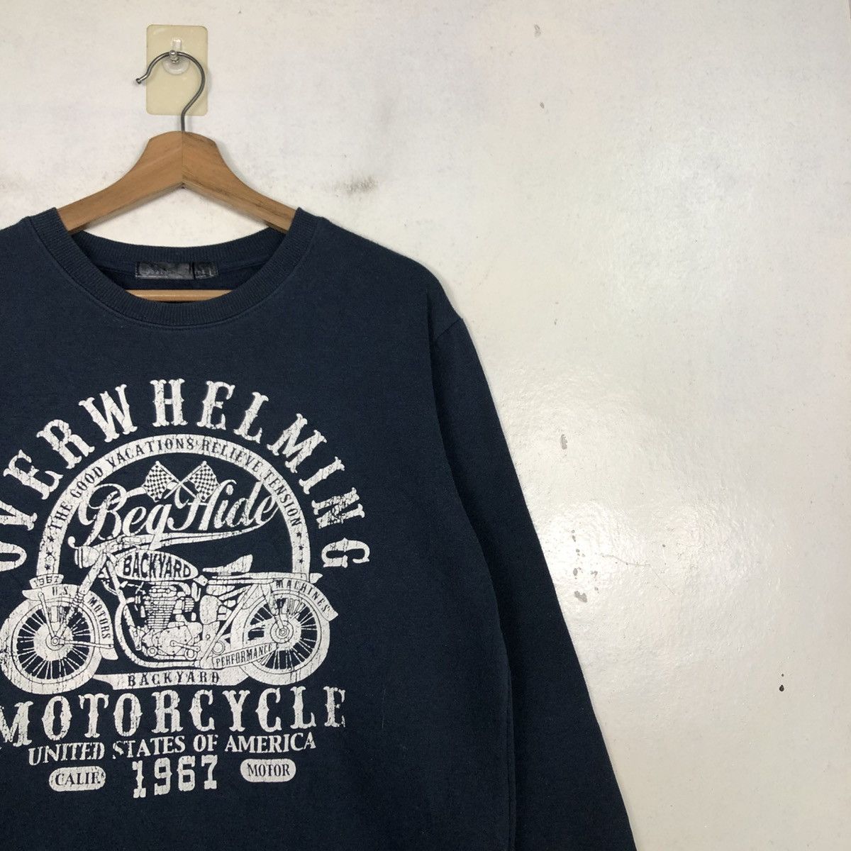 Japanese Brand 📌Beg Hide Motor United State of America Sweatshirt Punk Size US M / EU 48-50 / 2 - 8 Thumbnail