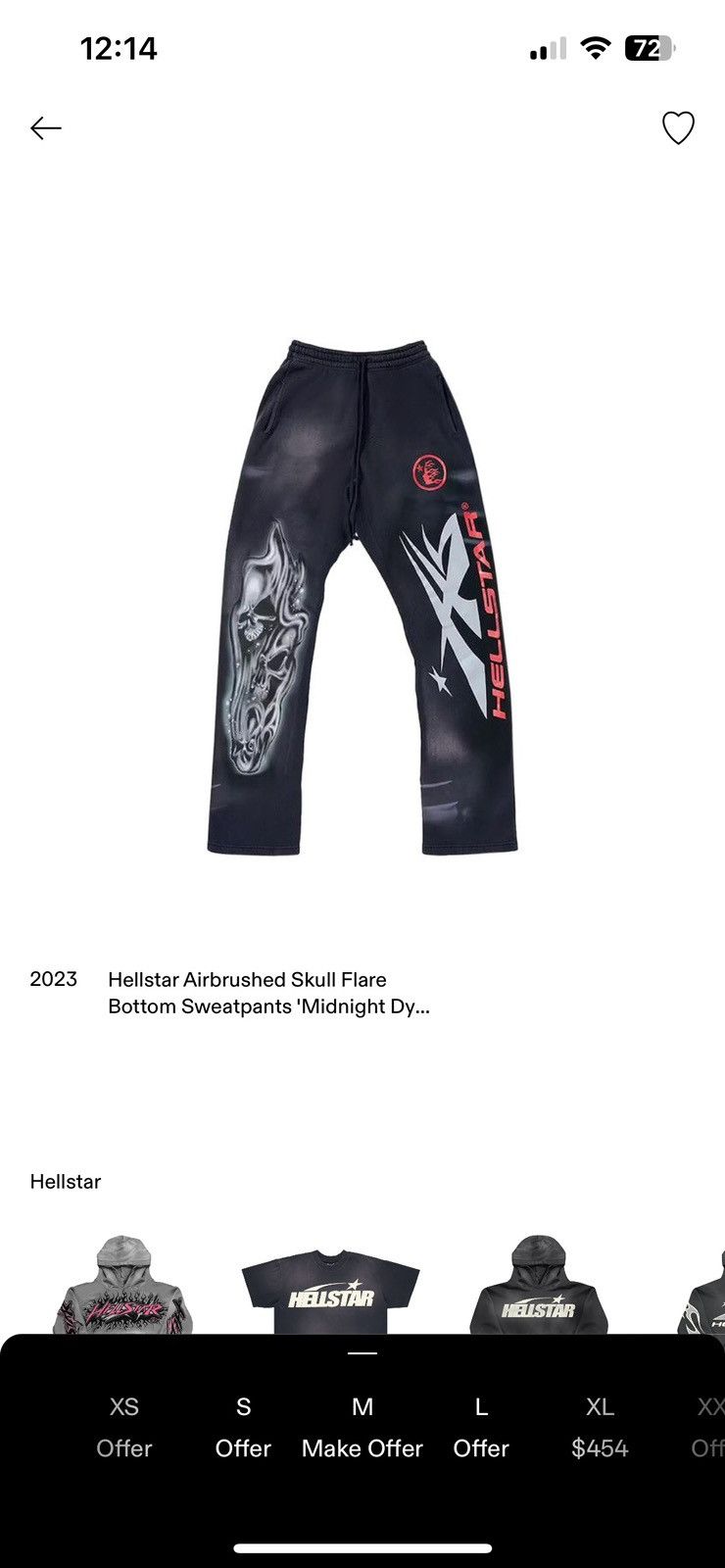 HELLSTAR】SWEATS HALF PANTS / size L Hellstar Sweatpants | eBay