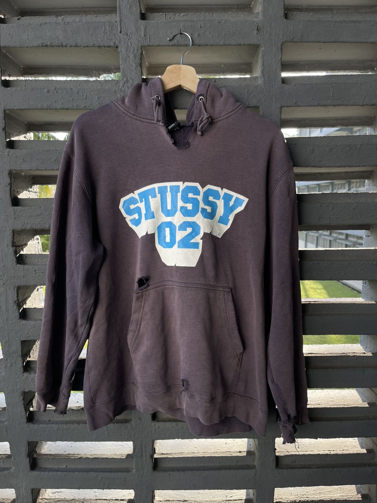Stussy Distressed Hoodies Rare📸