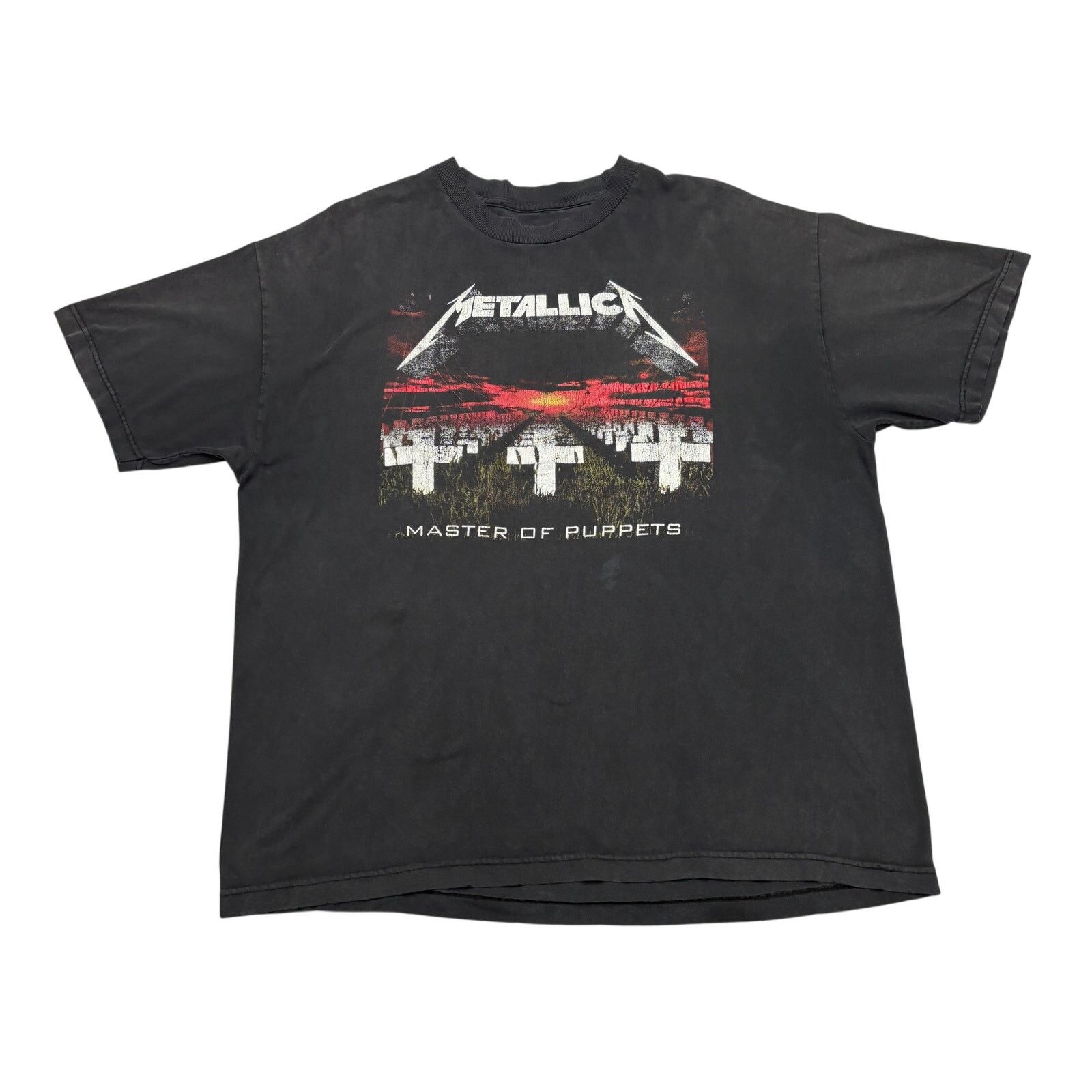 Metallica × Vintage VTG Y2K Metallica Master of Puppets Faded Distressed Shirt Size US XL / EU 56 / 4 - 1 Thumbnail