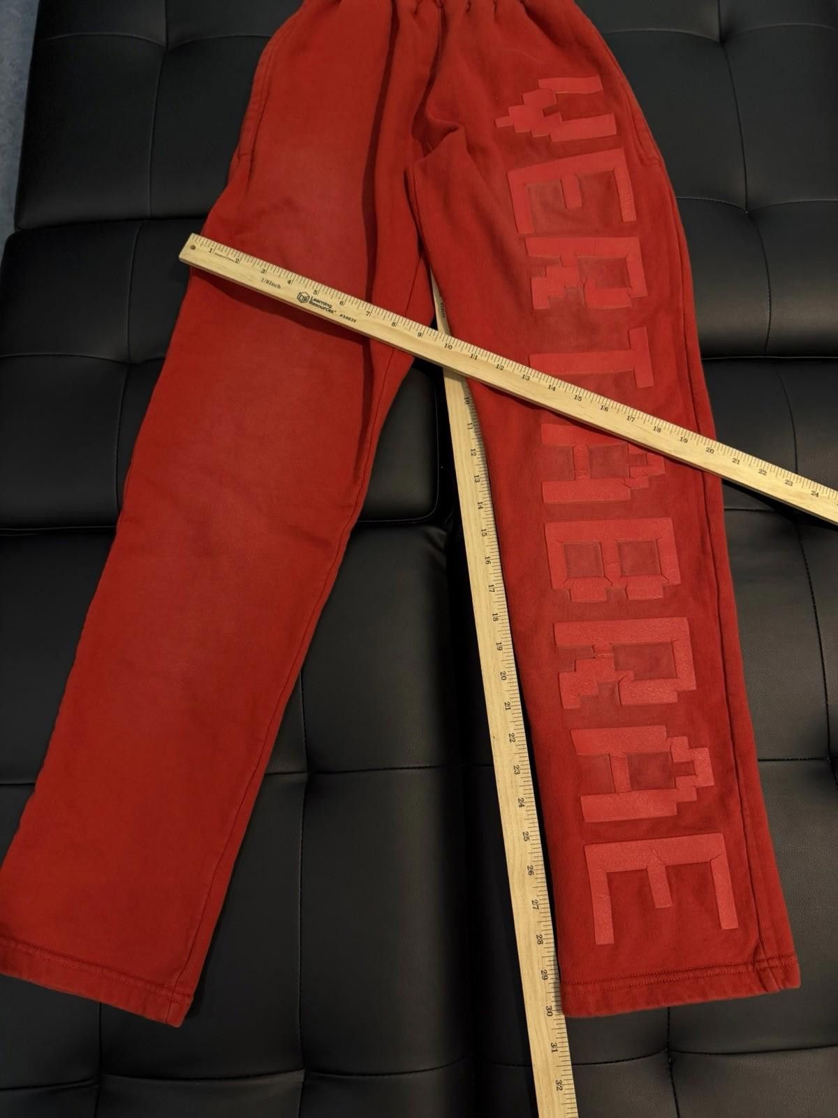 Vertabrae Vertebrae Red Sweatpants Adult Size Small 100% Authentic Size US 30 / EU 46 - 9 Thumbnail