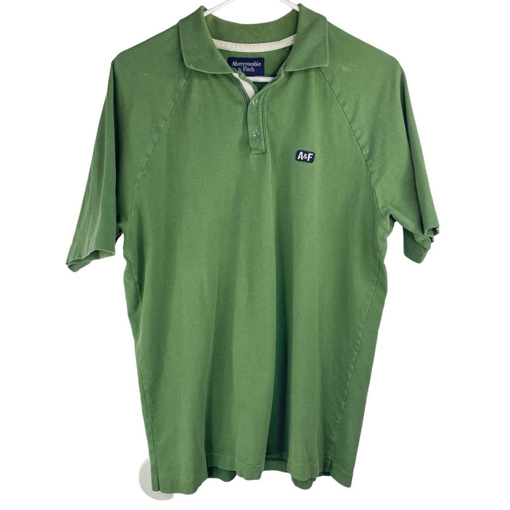 Abercrombie & Fitch ABERCROMBIE & FITCH VINTAGE Men Green Polo Shirt A&F logo S Size US S / EU 44-46 / 1 - 1 Thumbnail