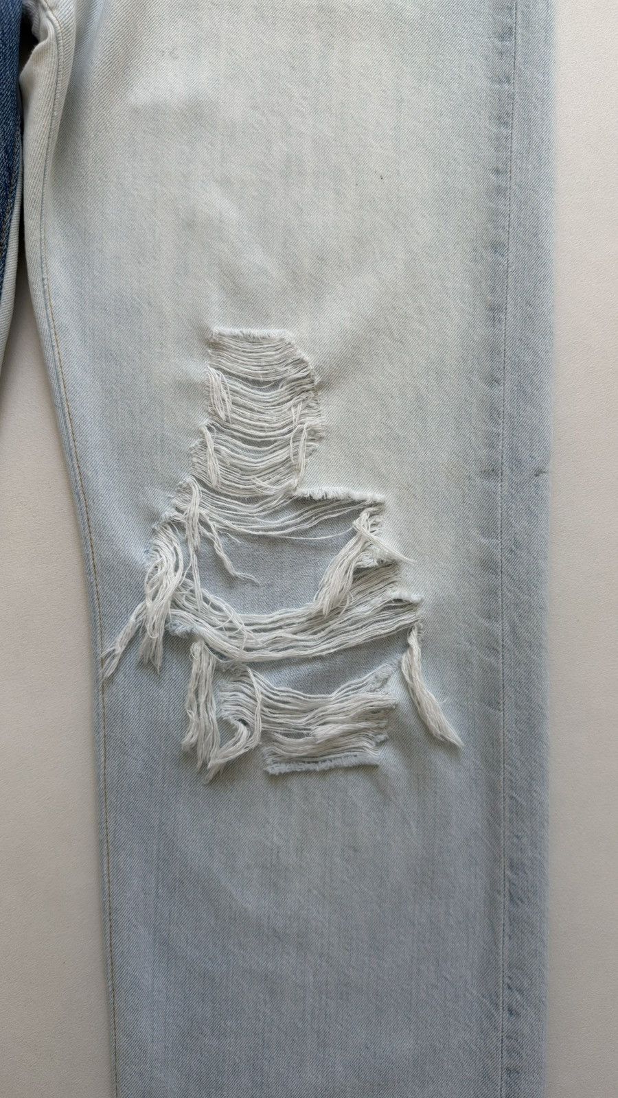 Gallery Dept. Ken 5001 Reworked Washed Blue Jeans Size US 36 / EU 52 - 13 Thumbnail
