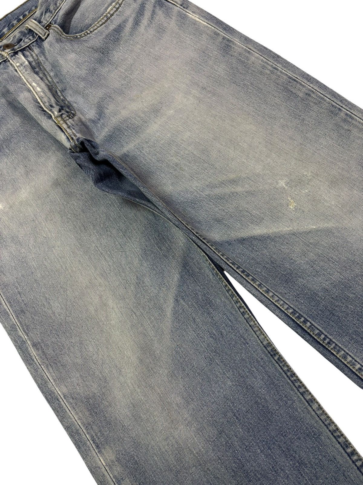 Levi's Vtg 90s Levis 502 Blue Wash Distressed Jeans Size US 31 - 4 Thumbnail