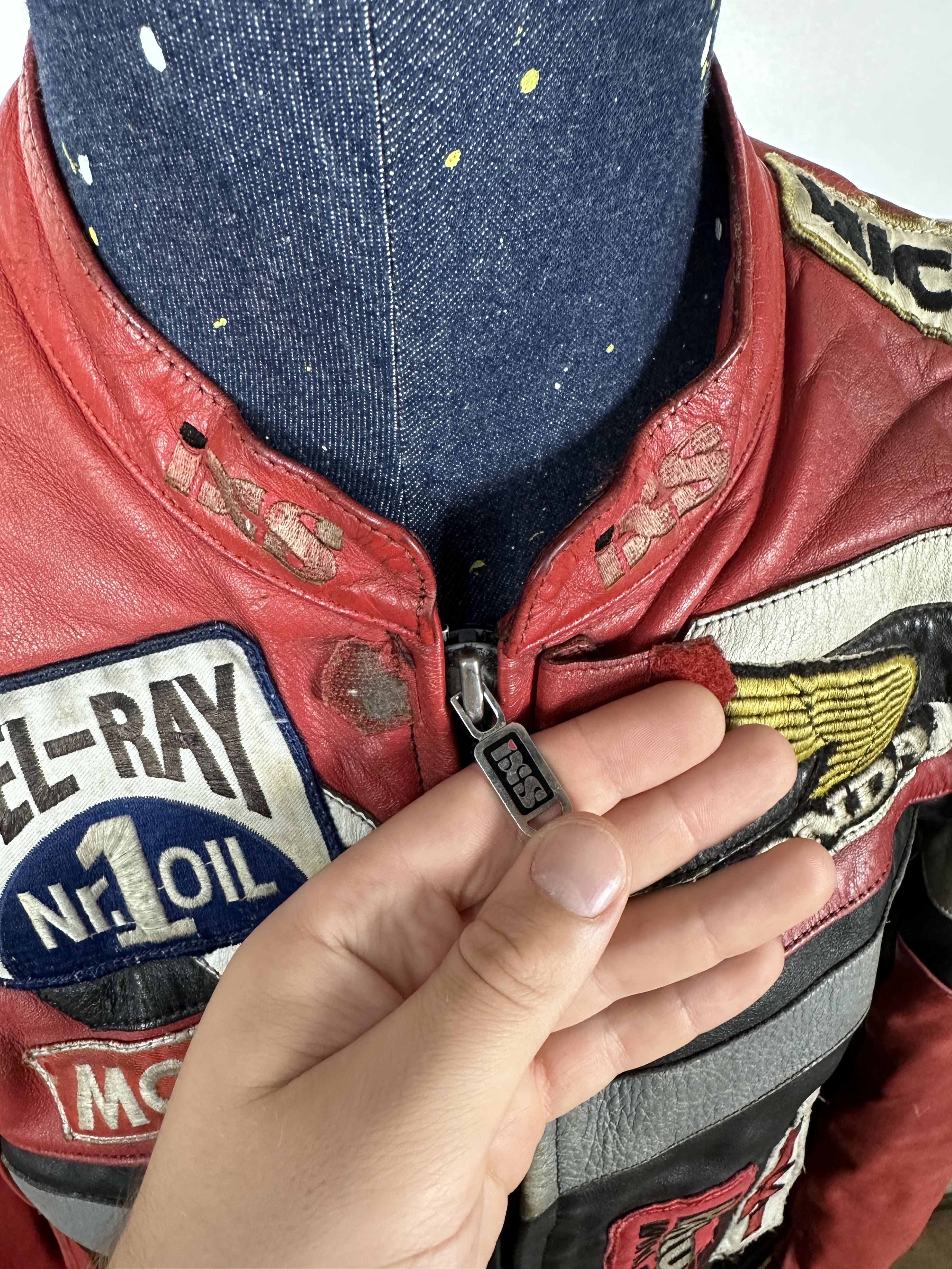 Vintage Honda Motul Suzuki Racing Vintage Leather Moto IXS Jacket Size US L / EU 52-54 / 3 - 15 Thumbnail