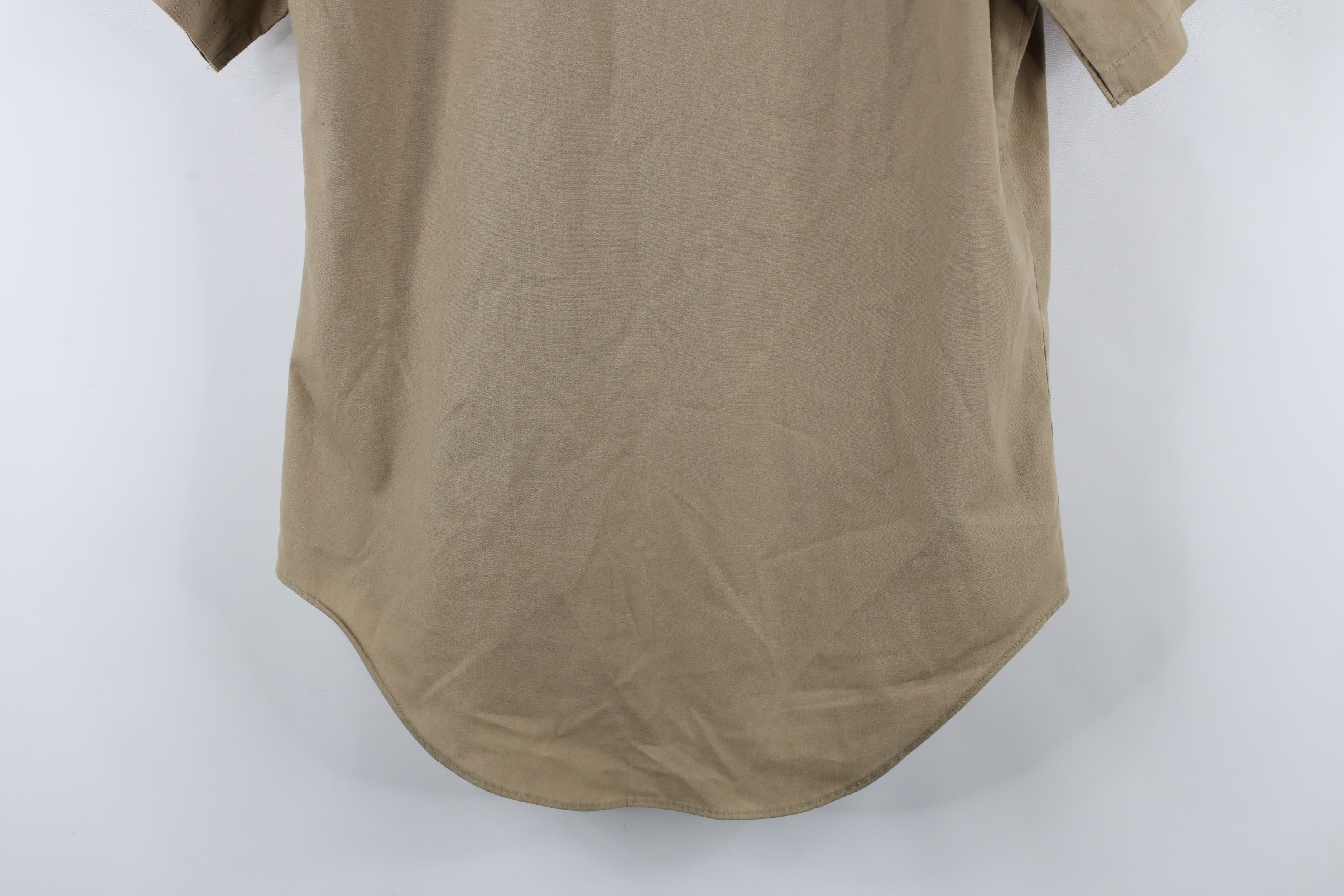 Vintage Vintage 80s Military Short Sleeve Button Shirt Khaki USA Size US M / EU 48-50 / 2 - 10 Thumbnail