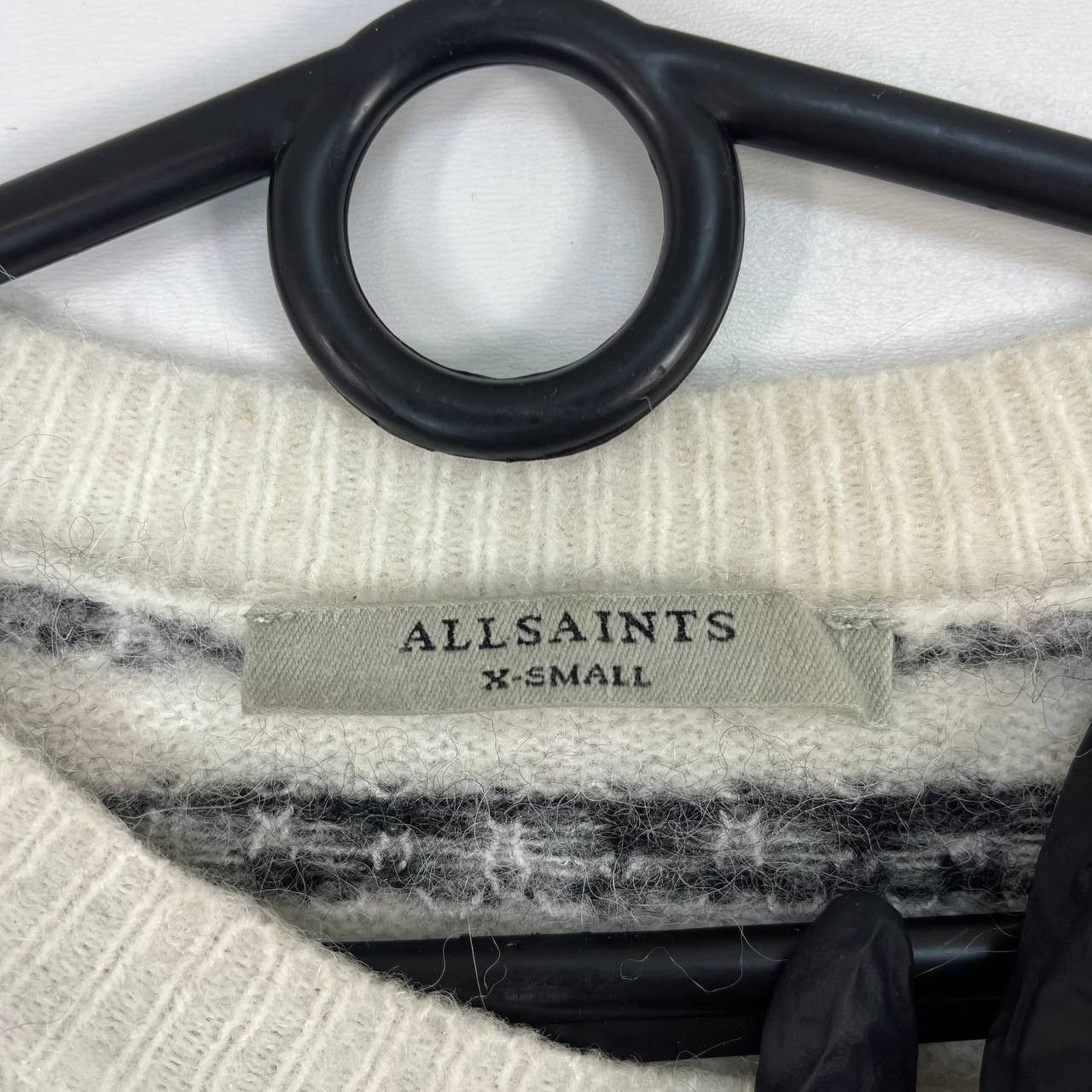 Allsaints Allsaints Striped Knit Sweater Wool Alpaca Women Size XS Size XS / US 0-2 / IT 36-38 - 2 Thumbnail