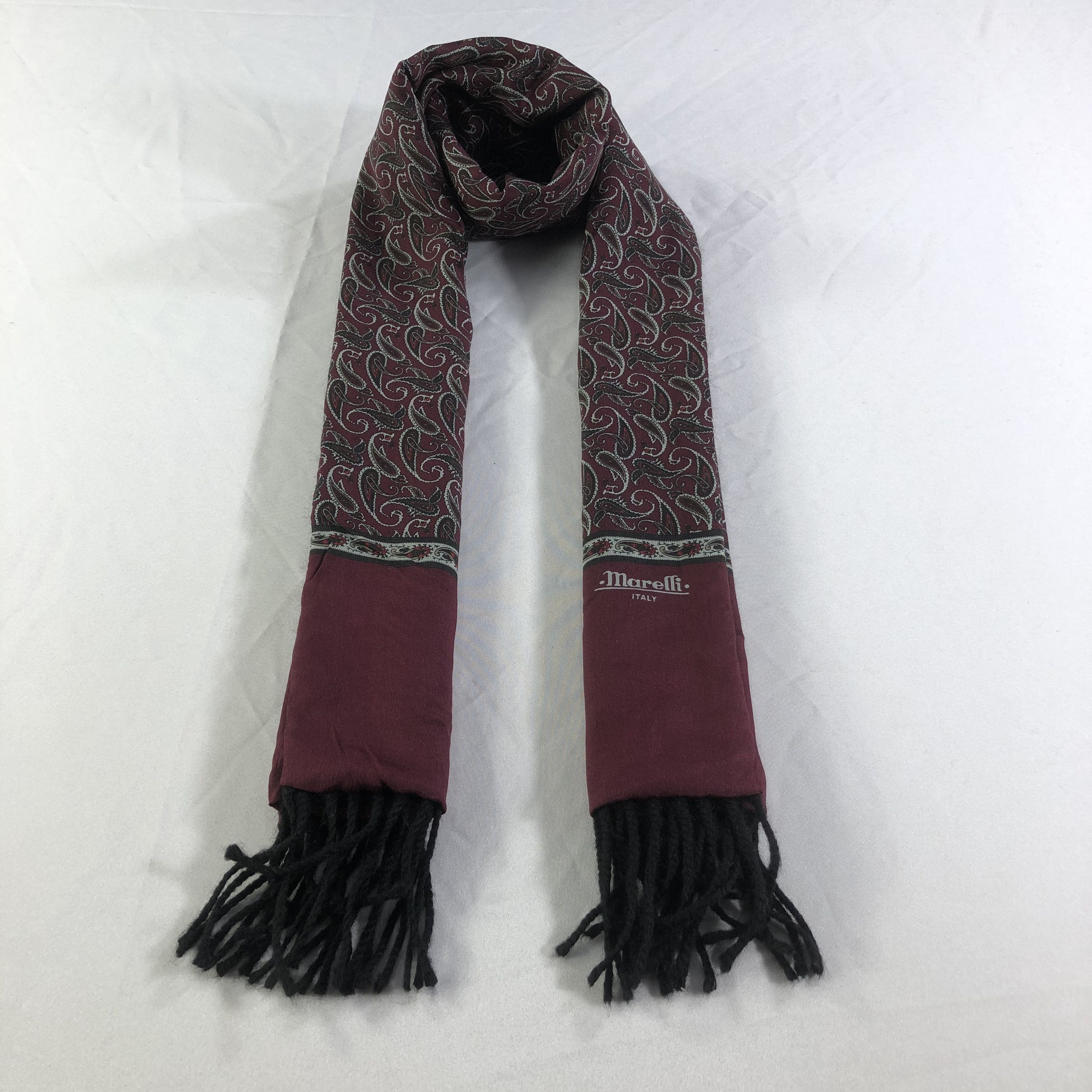 Hypebeast Marelli Paisley Silk Wool Scarf Muffler V1666 Size ONE SIZE - 1 Thumbnail