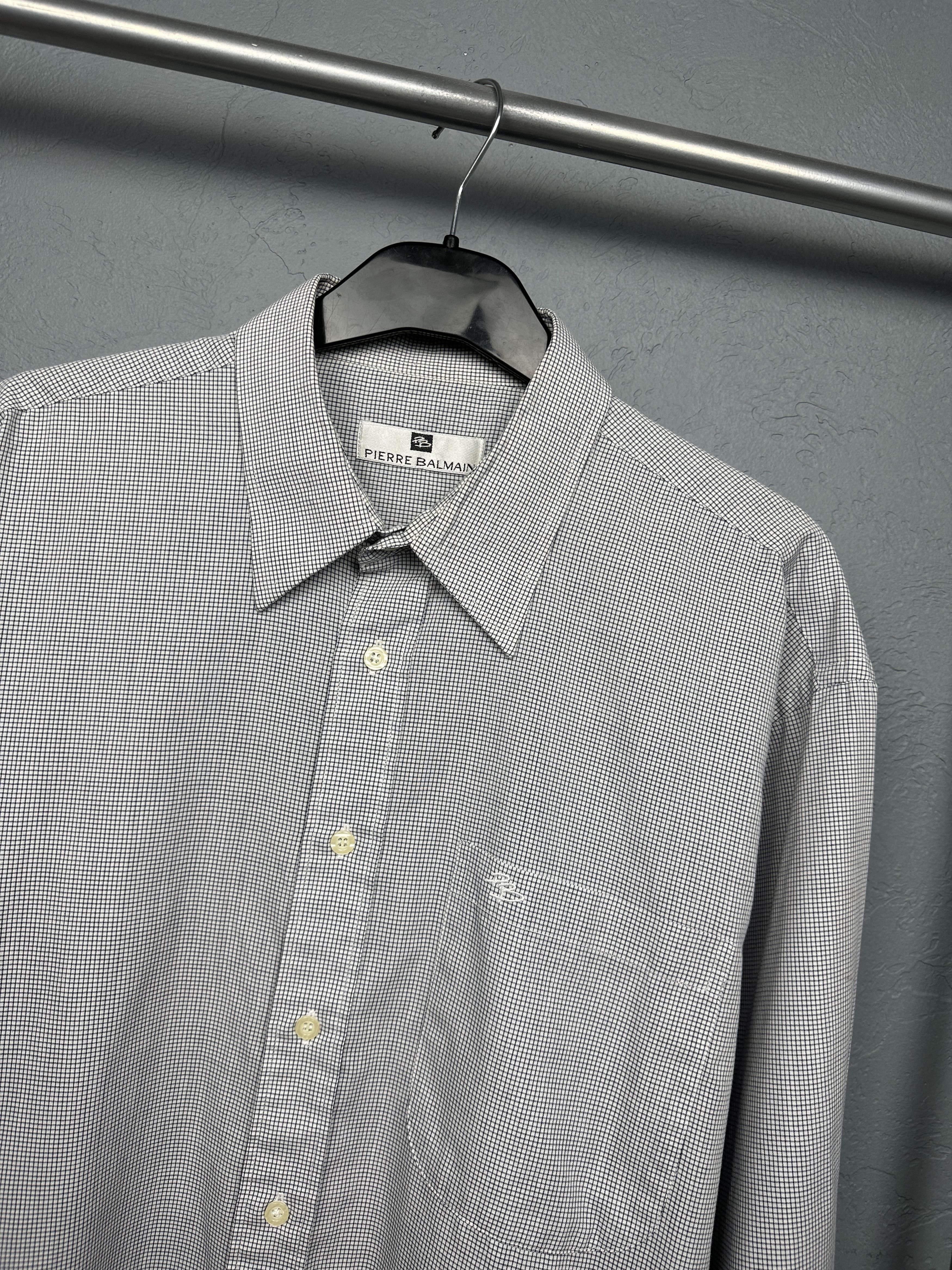 Pierre Balmain Pierre Balmain Vintage Mens Long Sleeve Shirt Size US XL / EU 56 / 4 - 2 Thumbnail