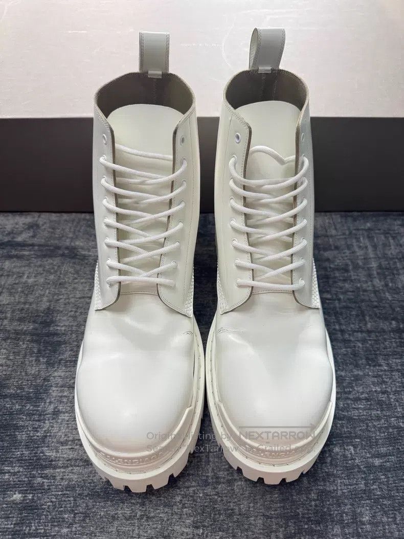 Balenciaga Balenciaga White Thick Sole Martin Boots Size US 11 / EU 44 - 2 Thumbnail