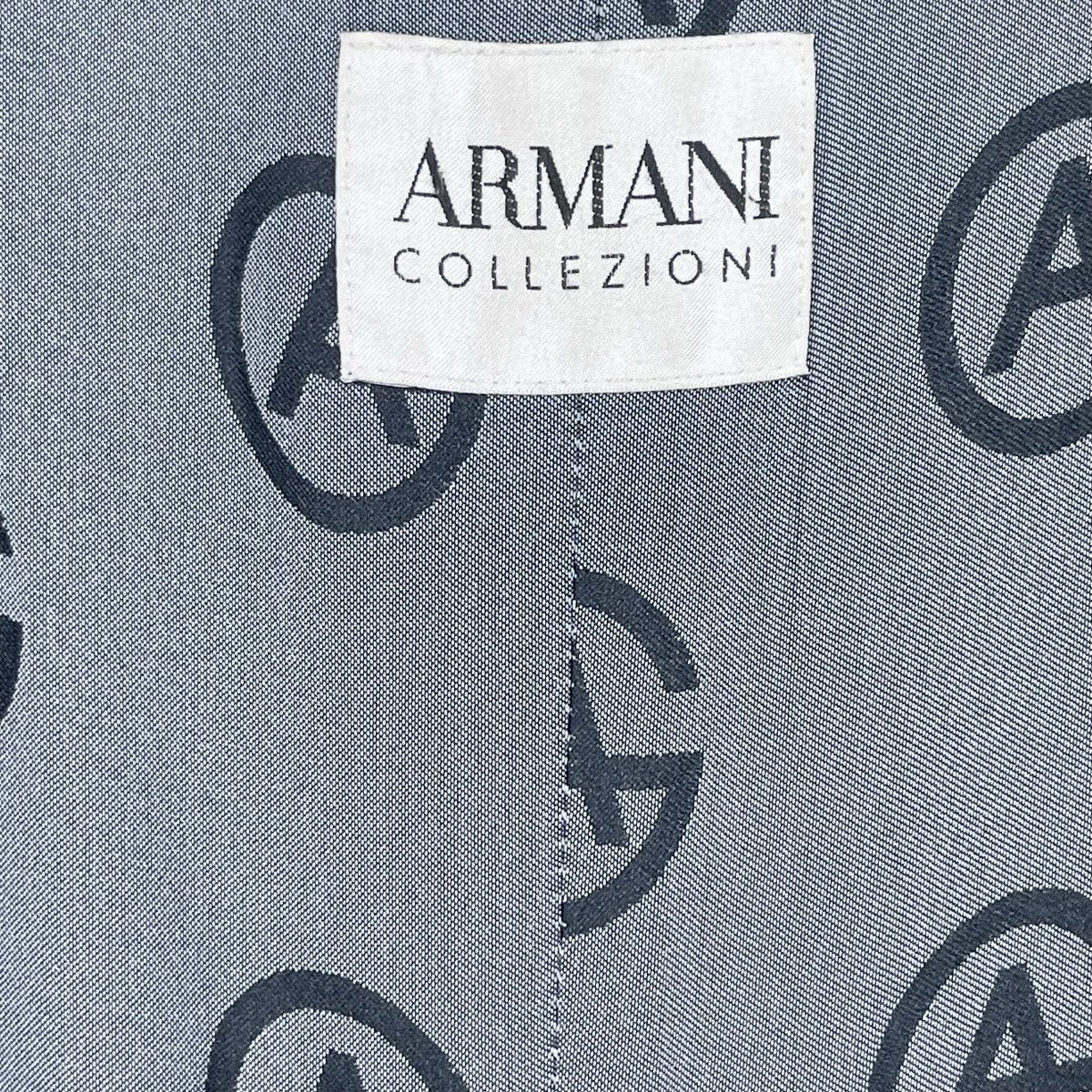 Armani × Giorgio Armani Armani Double Breasted Over Print Wool Cropped Jacket Size M / US 6-8 / IT 42-44 - 8 Thumbnail