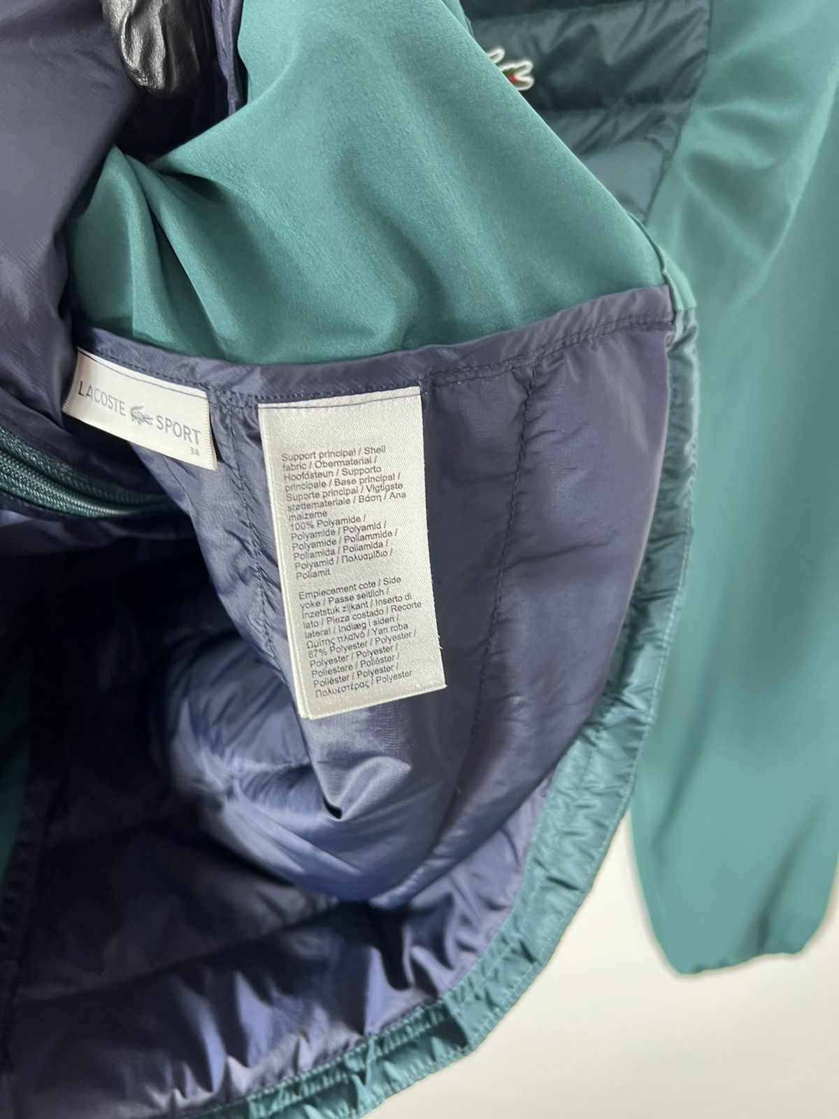 Lacoste Luxury streetwear y2k Lacoste Sport Puffer Jacket Size XS / US 0-2 / IT 36-38 - 9 Thumbnail