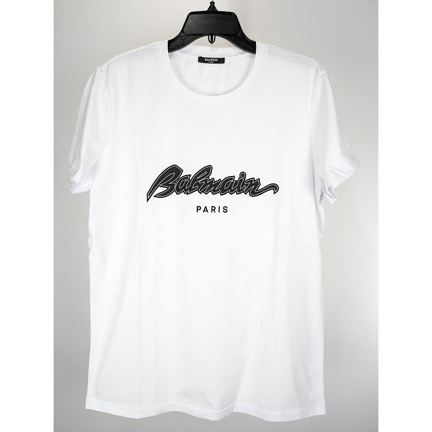 Balmain o1rshd1 Classic Logo T-Shirt in White Size US M / EU 48-50 / 2 - 2 Thumbnail