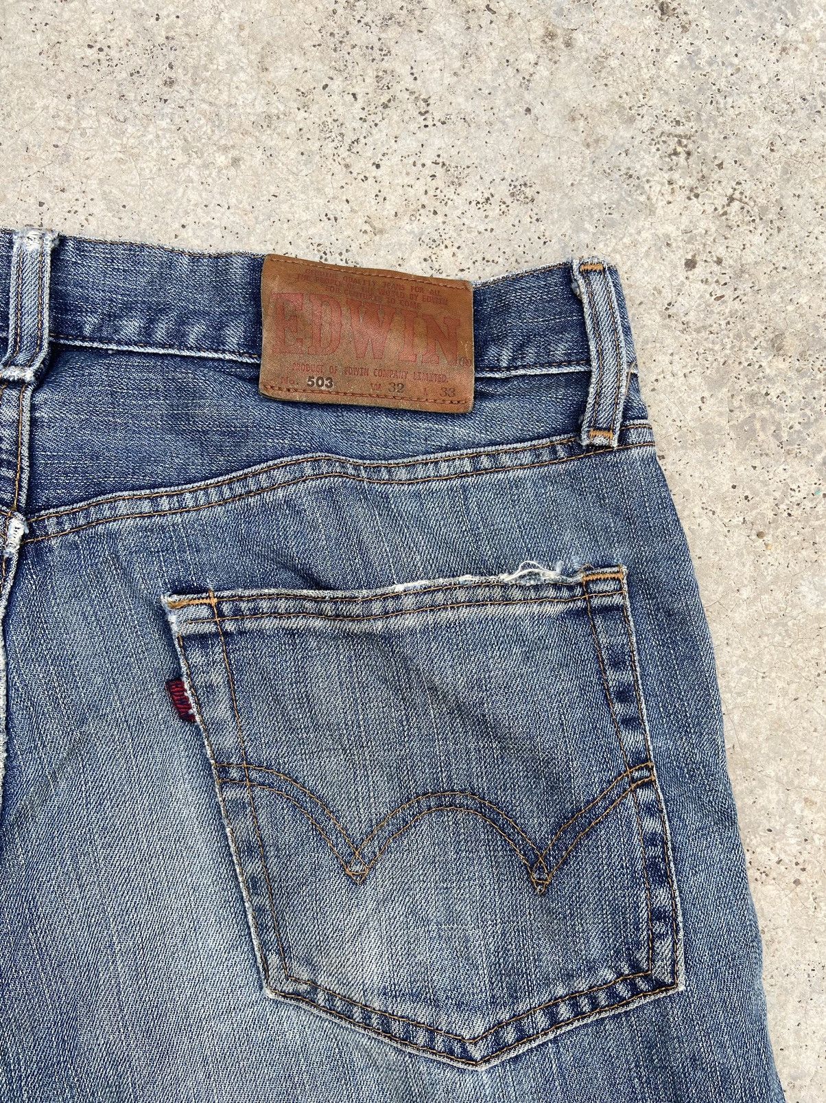Beauty Beast Vintage Edwin Short jeans distressed if six was nine Size US 32 / EU 48 - 8 Thumbnail
