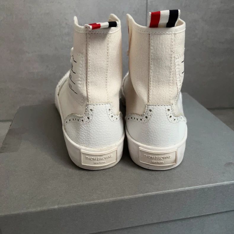 Thom Browne Thom Browne High-top canvas shoes Size US 5.5 / EU 38 - 3 Thumbnail