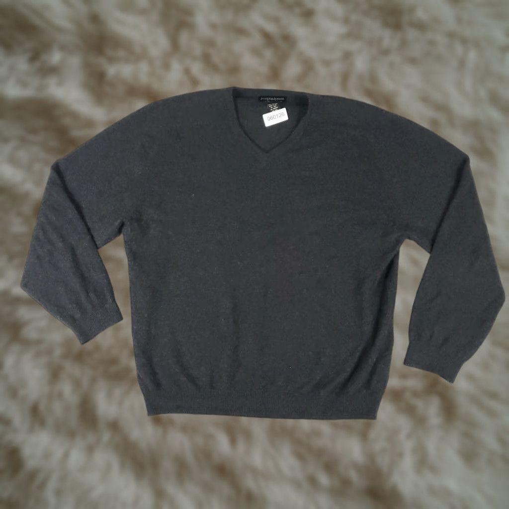 Joseph Joseph & Lyman Cashmere Sweater Pullover Mens XL Gray Long Sleeve Crew Neck Size US XL / EU 56 / 4 - 1 Thumbnail
