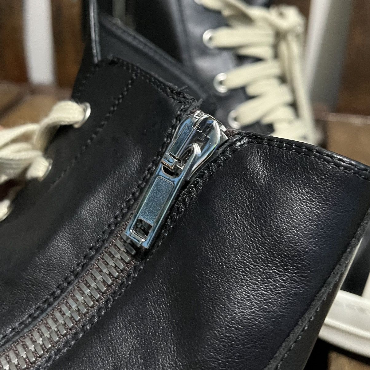 Rick Owens Rick Owens leather ramones sneaker Size US 12 / EU 45 - 5 Thumbnail